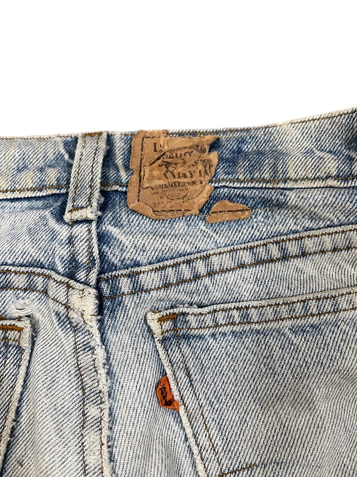 LVC × Levi's × Levi's Vintage Clothing Vintage Levi’s Orange Tab Distresses Denim Size US 28 / EU 44 - 7 Thumbnail
