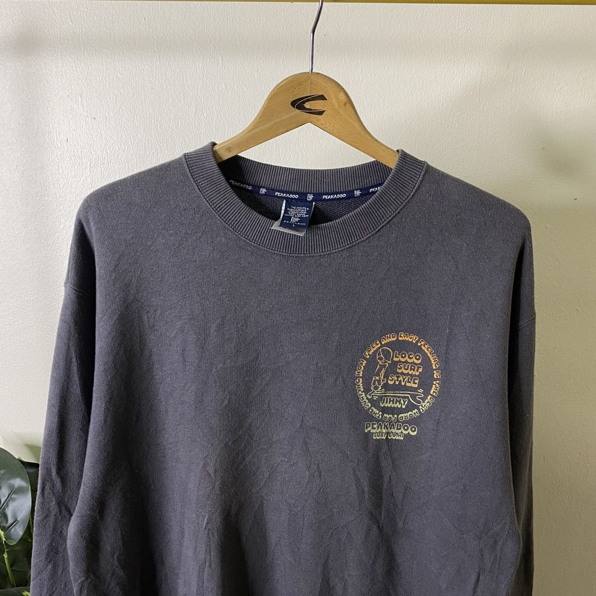 Vintage Y2K Peakaboo Surf Crewneck Sweatshirt Surfing Style Size US L / EU 52-54 / 3 - 6 Thumbnail