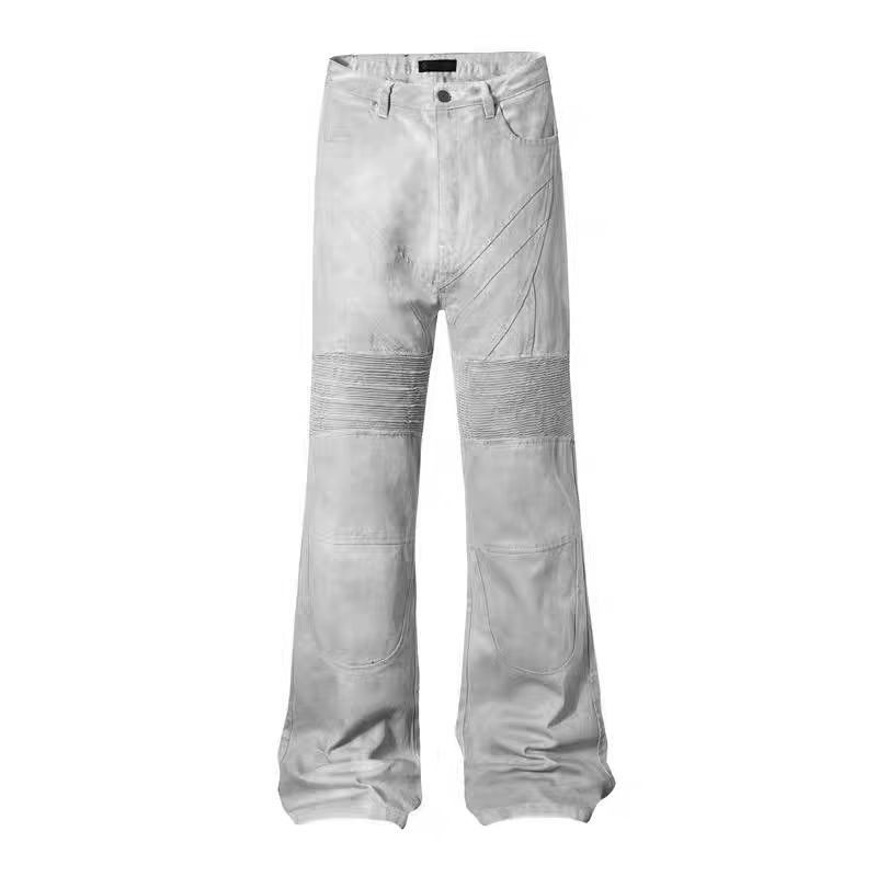 Japanese Brand × Jean Old Distressed Deconstructed Micro Flare Jeans Size US 32 / EU 48 - 4 Thumbnail