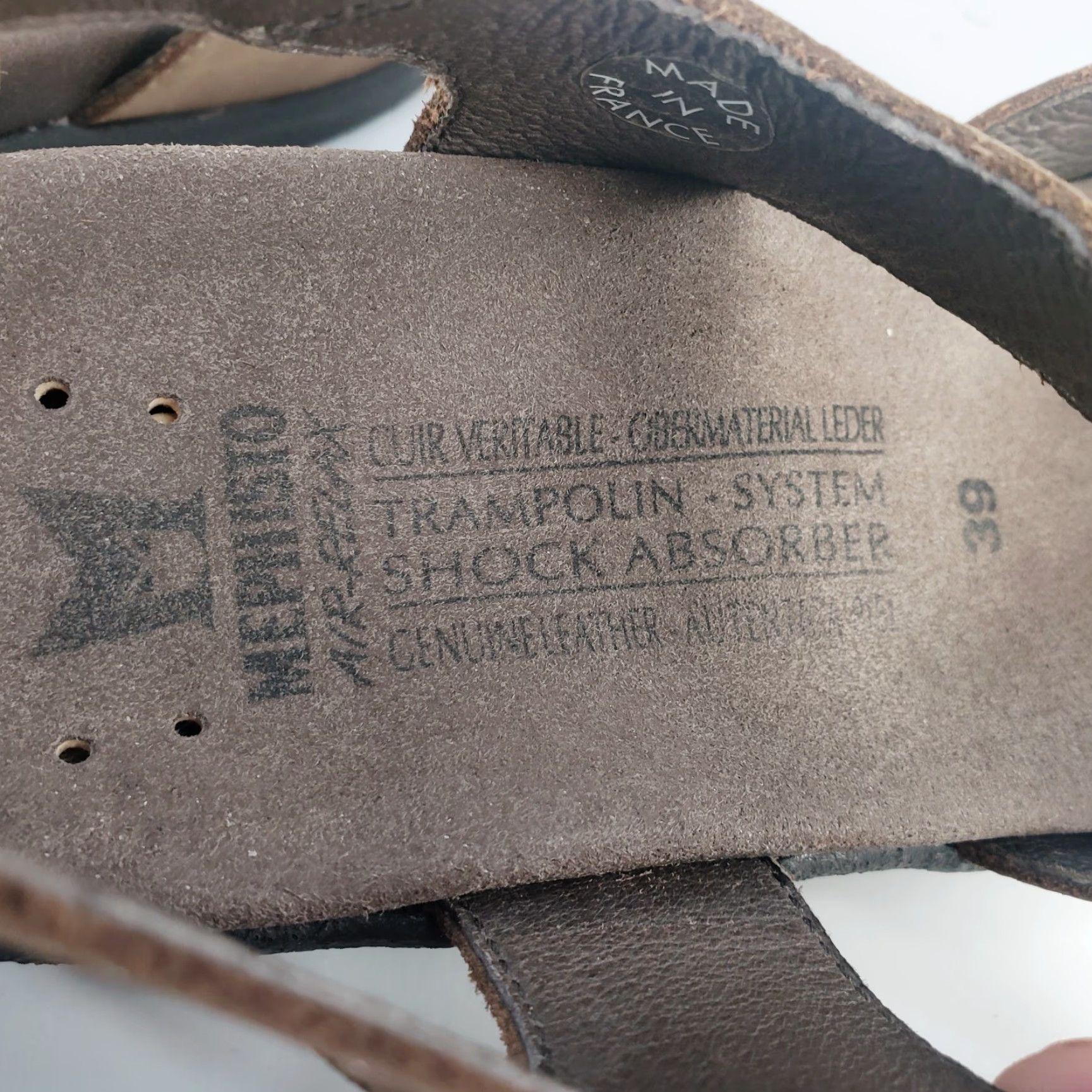 Mephisto Mephisto Sandals Suede Women's 8M EU 39 Brown Wedge Strappy Adjustable Arch Support Cushioned Breathable Size US 8 / IT 38 - 6 Thumbnail