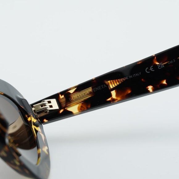 Bottega Veneta Bottega Veneta BV1432S 002 Sunglasses Havana Geometric Frame Size ONE SIZE - 9 Thumbnail