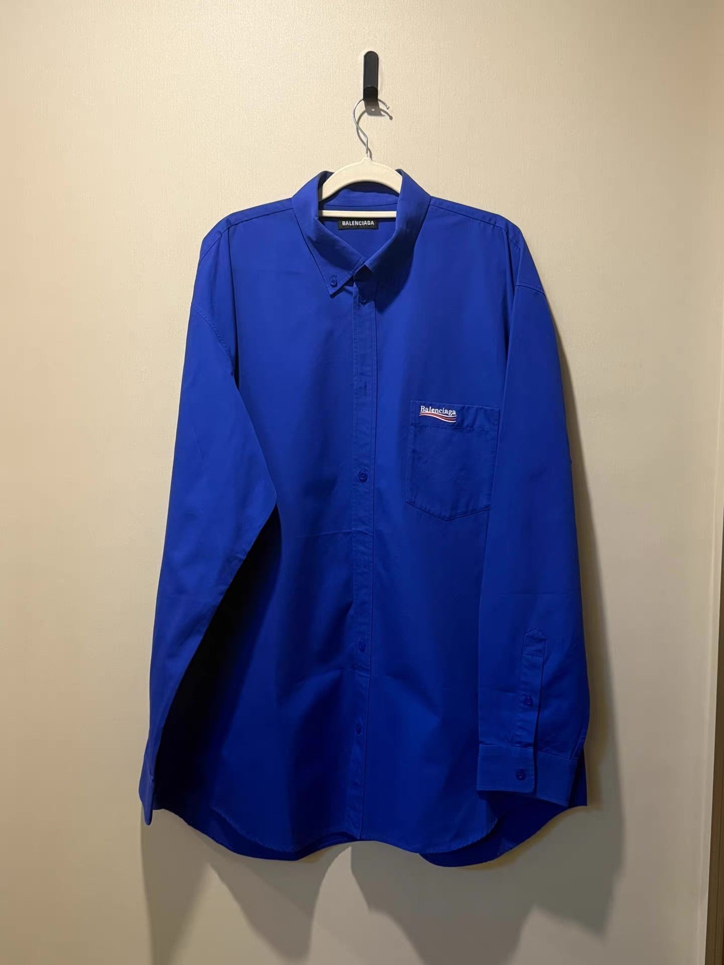 Balenciaga Balenciaga Cola Print Long Sleeve Shirt Q20 Size US M / EU 48-50 / 2 - 1 Thumbnail