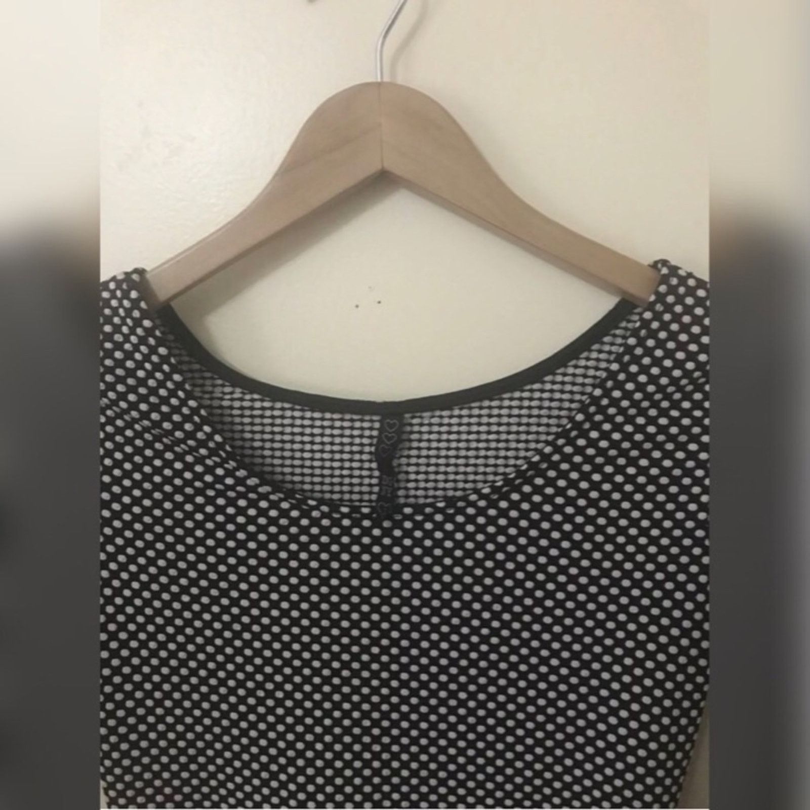 Other DGNY Polka Dot Black and Beige Elegant Dress Size L / US 10 / IT 46 - 2 Thumbnail