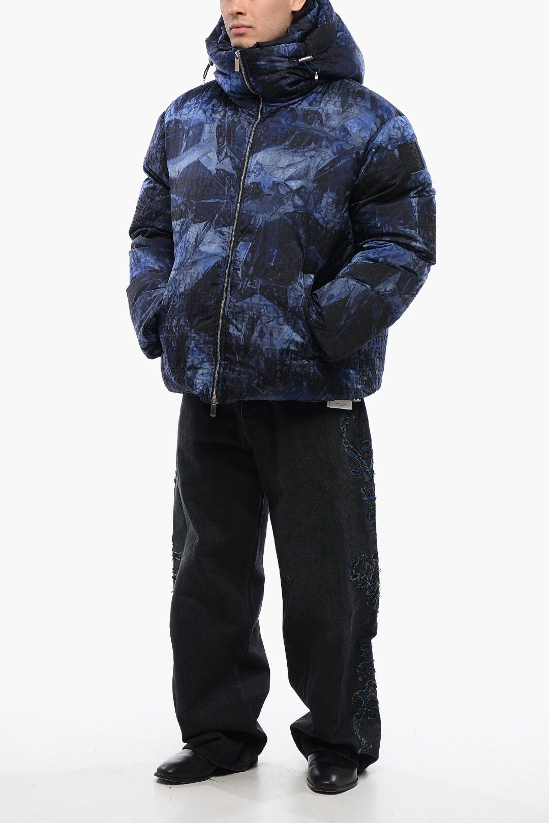 Off-White og1mm1025 Puffer Jacket in Blue Size US L / EU 52-54 / 3 - 4 Thumbnail