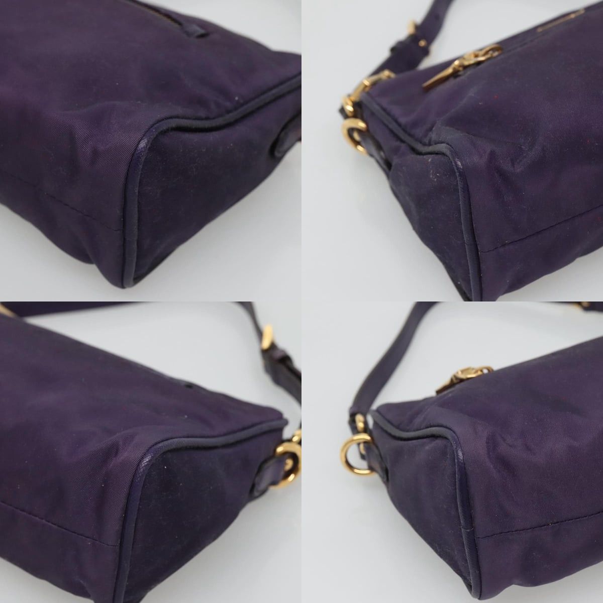 Prada PRADA Shoulder Bag Nylon Purple Gold Size ONE SIZE - 10 Thumbnail