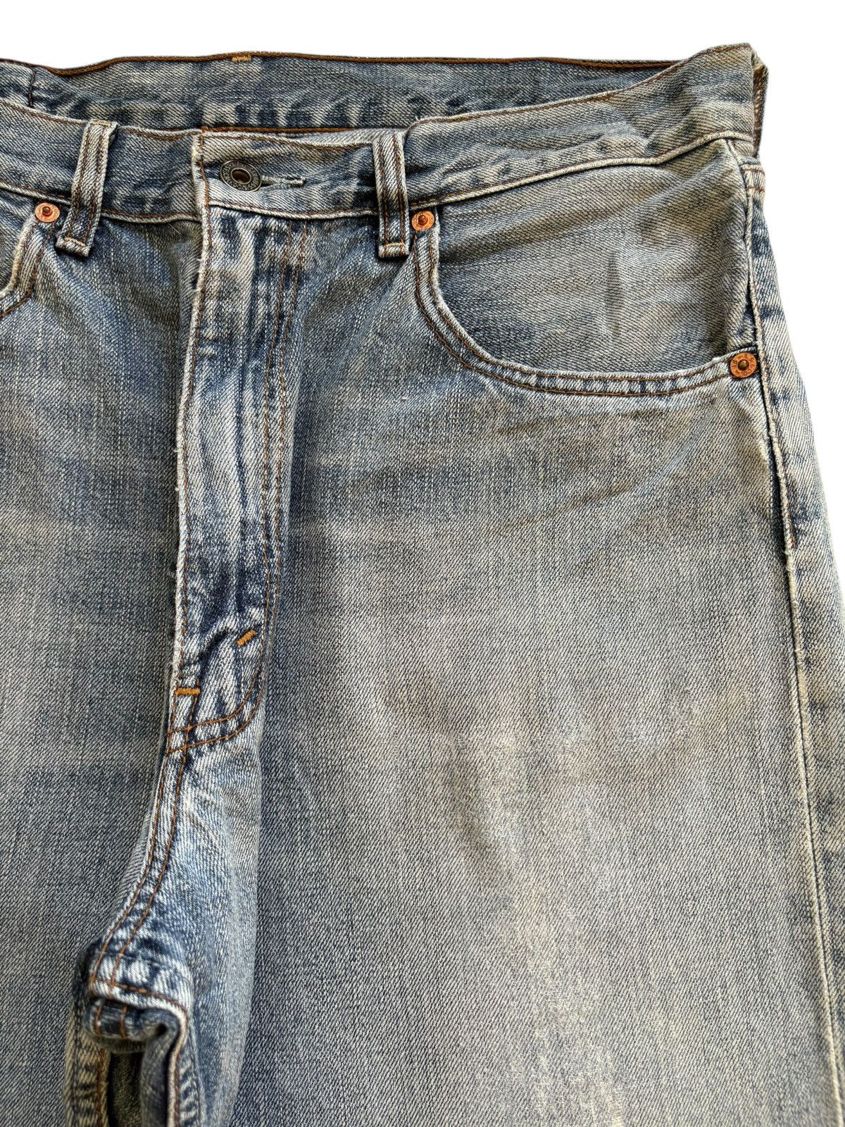 Levi's Vintage 90s Levis 504 Distressed Loose Jean Shorts Jorts Size US 34 / EU 50 - 6 Thumbnail