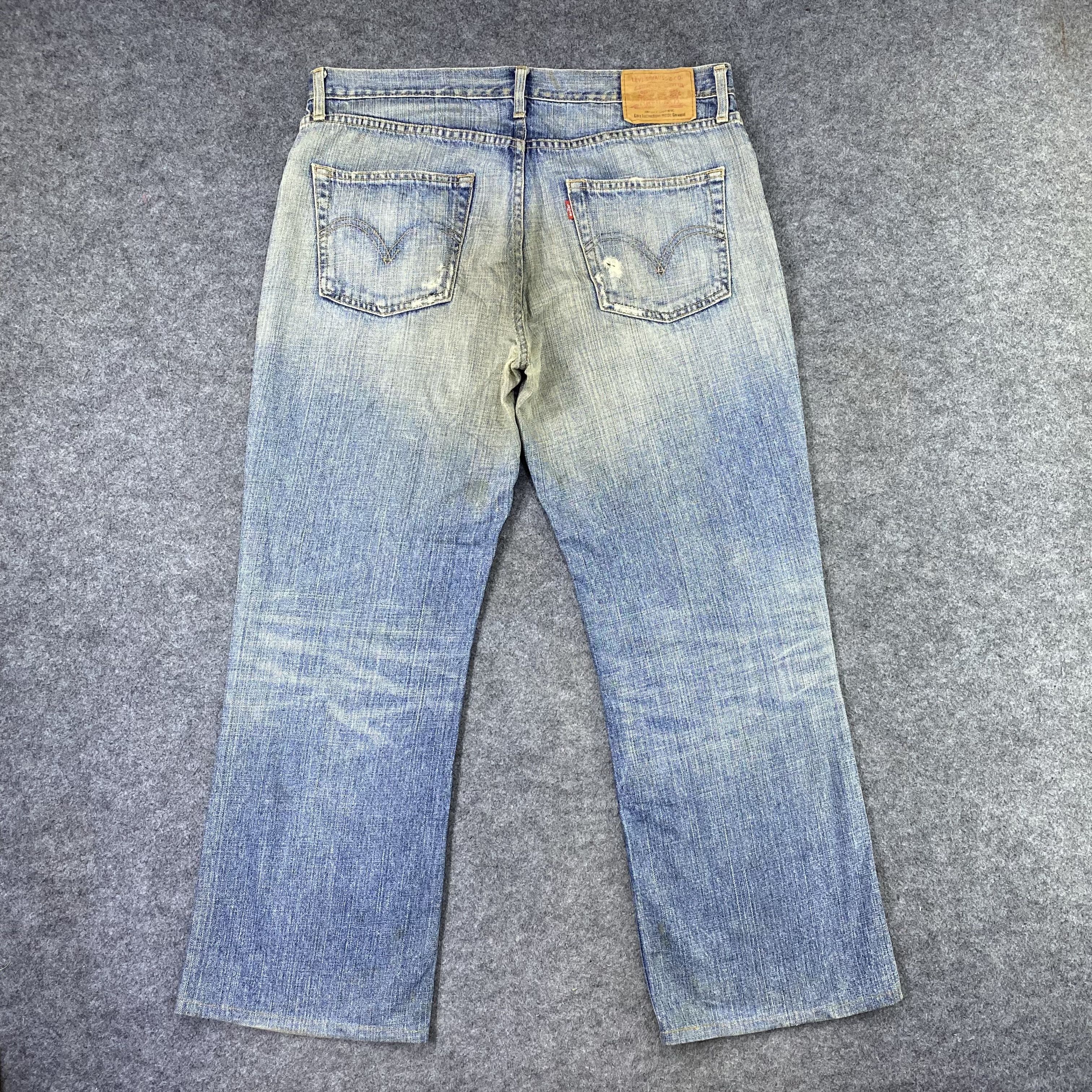 Levi's × Levi's Vintage Clothing × Vintage Vintage Levi's Distressed Blue Wash Jeans-J1178 Size US 38 / EU 54 - 3 Thumbnail