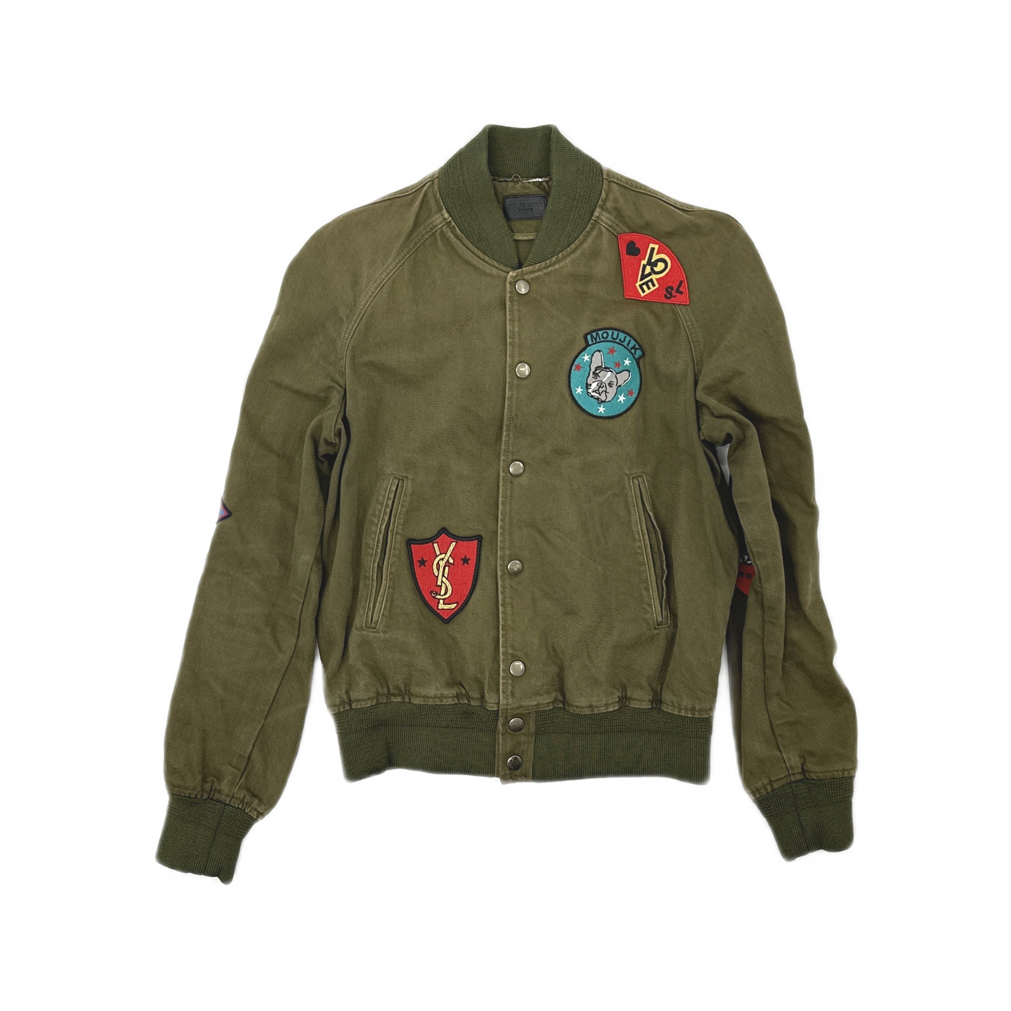 Saint Laurent Paris Saint Laurent Patch Bomber Jacket Size M Size US M / EU 48-50 / 2 - 1 Thumbnail