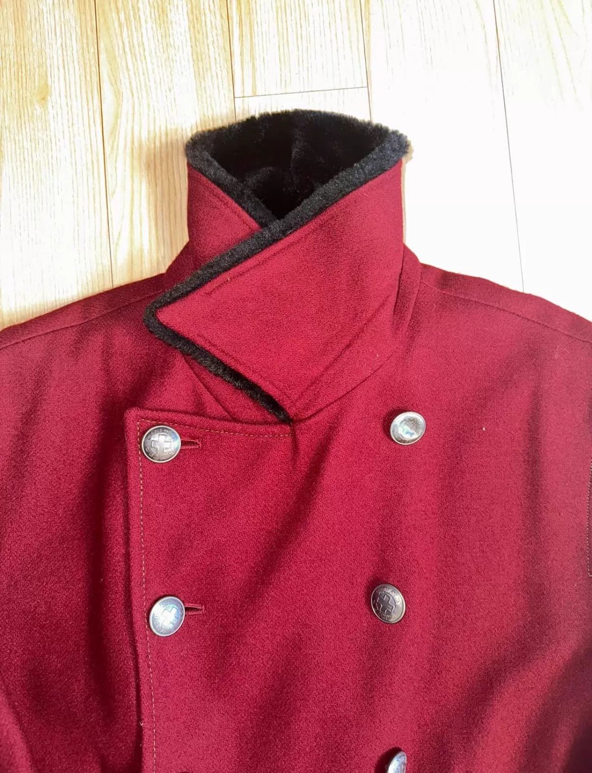 Jean Paul Gaultier JPG Court Military Red Fur Collar Coat Size US M / EU 48-50 / 2 - 5 Thumbnail