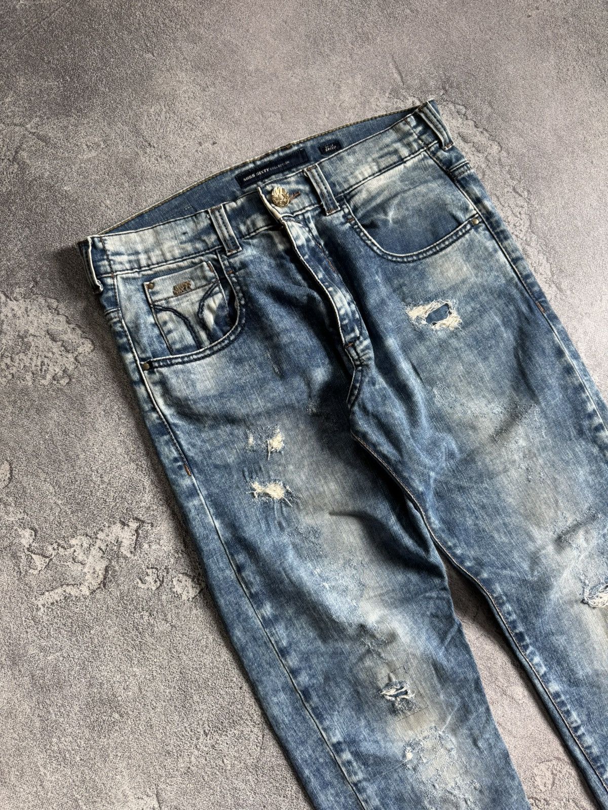 Miss Sixty Vintage Miss Sixty Jeans Y2K Style Speed Distressed Denim Size 28" / US 6 / IT 42 - 3 Thumbnail