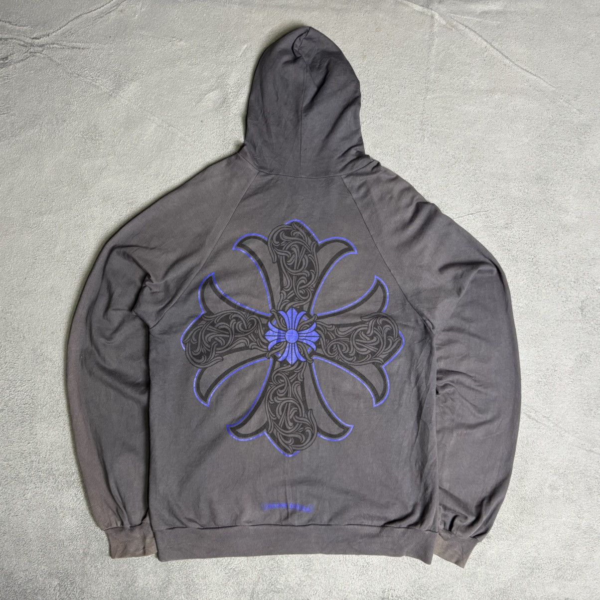 Chrome Hearts Chrome Hearts Grey Zip Up Hoodie | Grailed