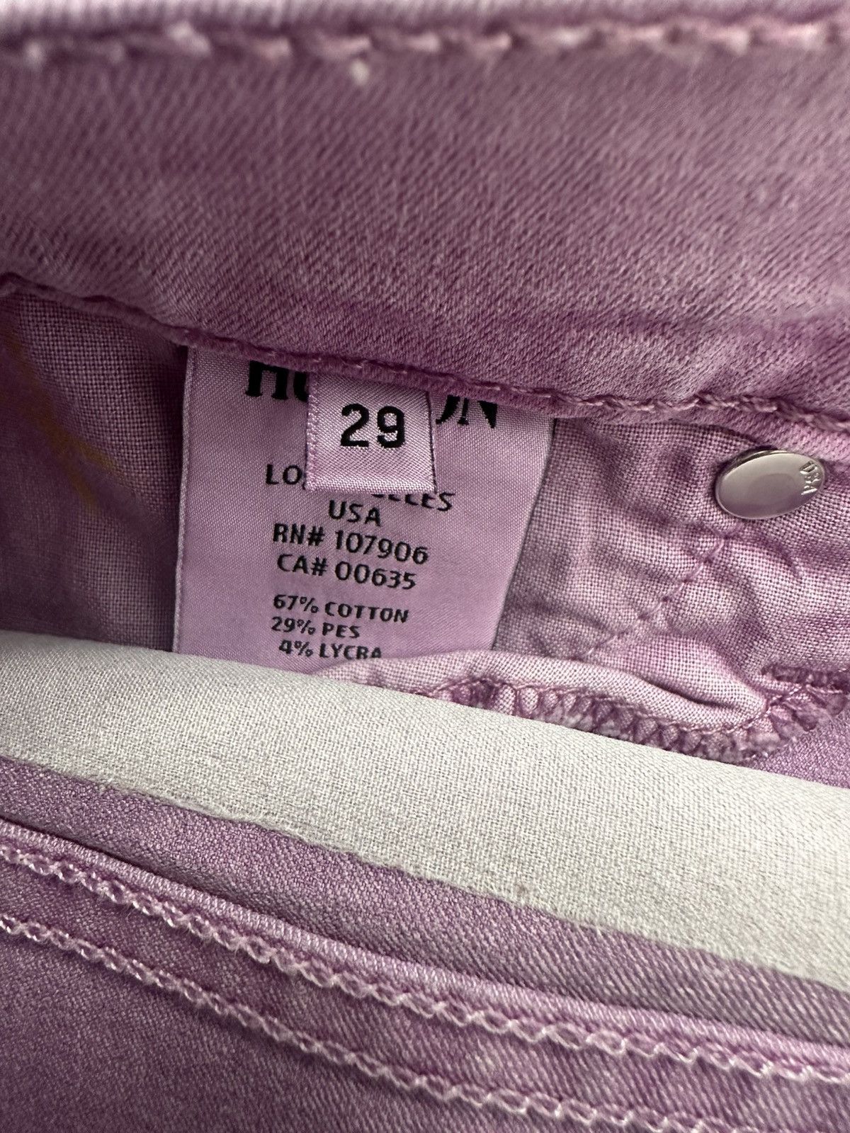 Hudson Hudson woman’s jeans purple cotton skinny Size 29" - 9 Thumbnail