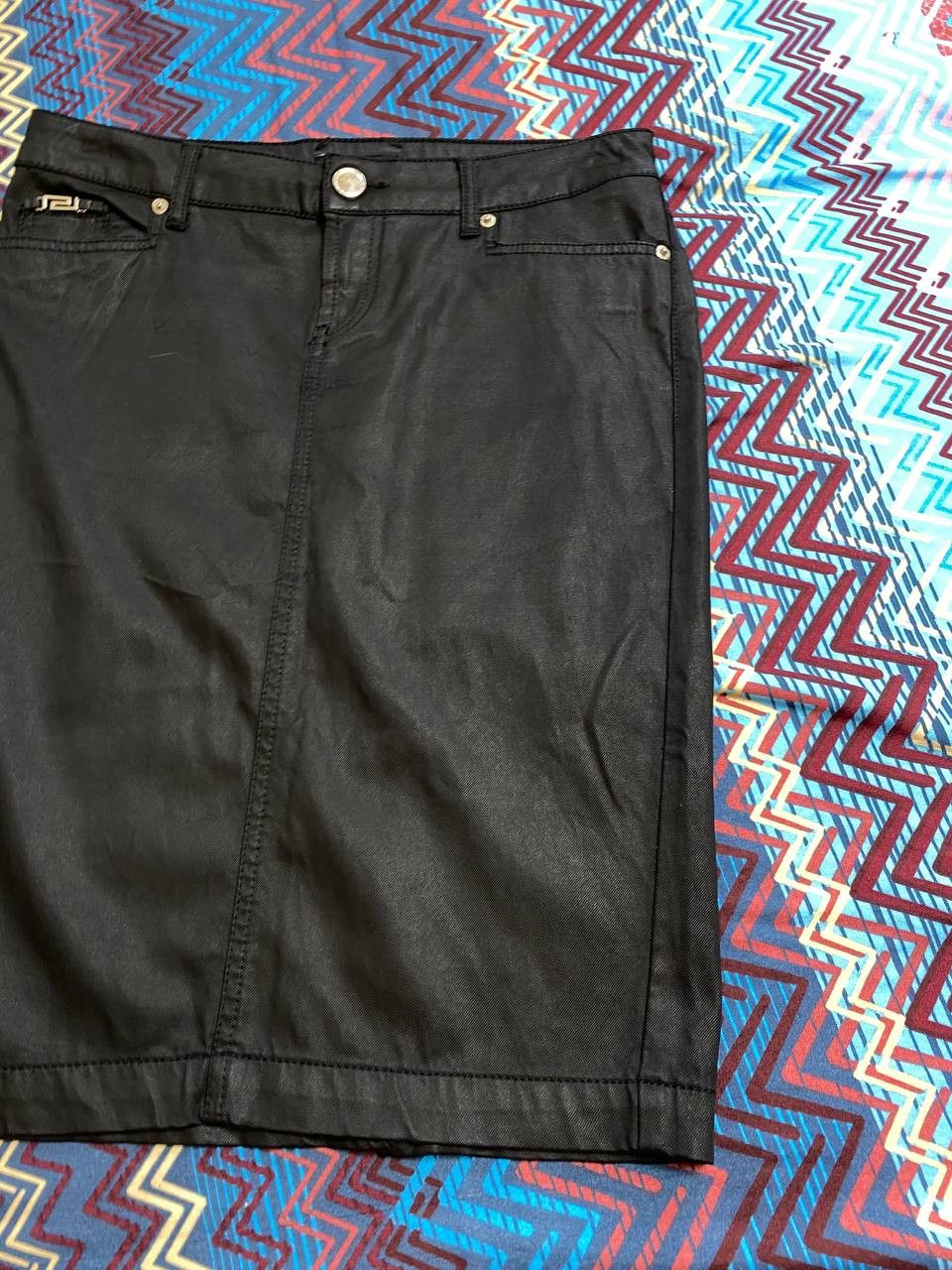 Versace Rare Vintage 90s Gianni Versace Corduroy Midi Skirt Size 31" - 3 Thumbnail