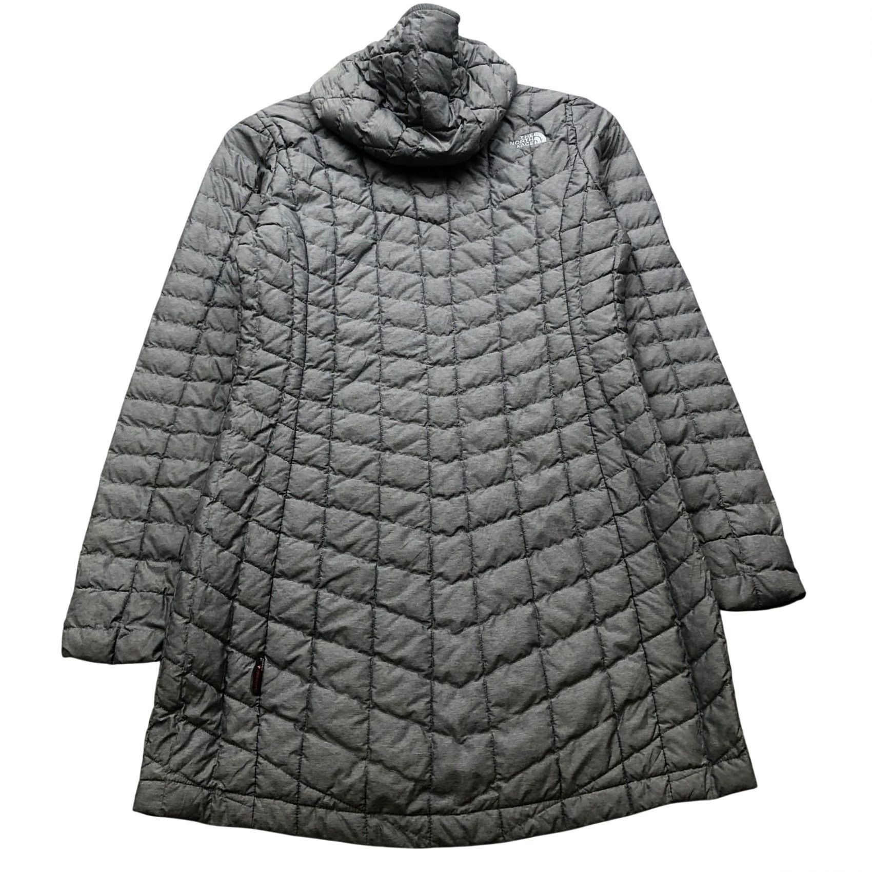 The North Face The North Face Thermoball Parka Womens XS Gray Full Zip Pockets Quilted Insulated Long Jacket Coat Size XS / US 0-2 / IT 36-38 - 2 Thumbnail