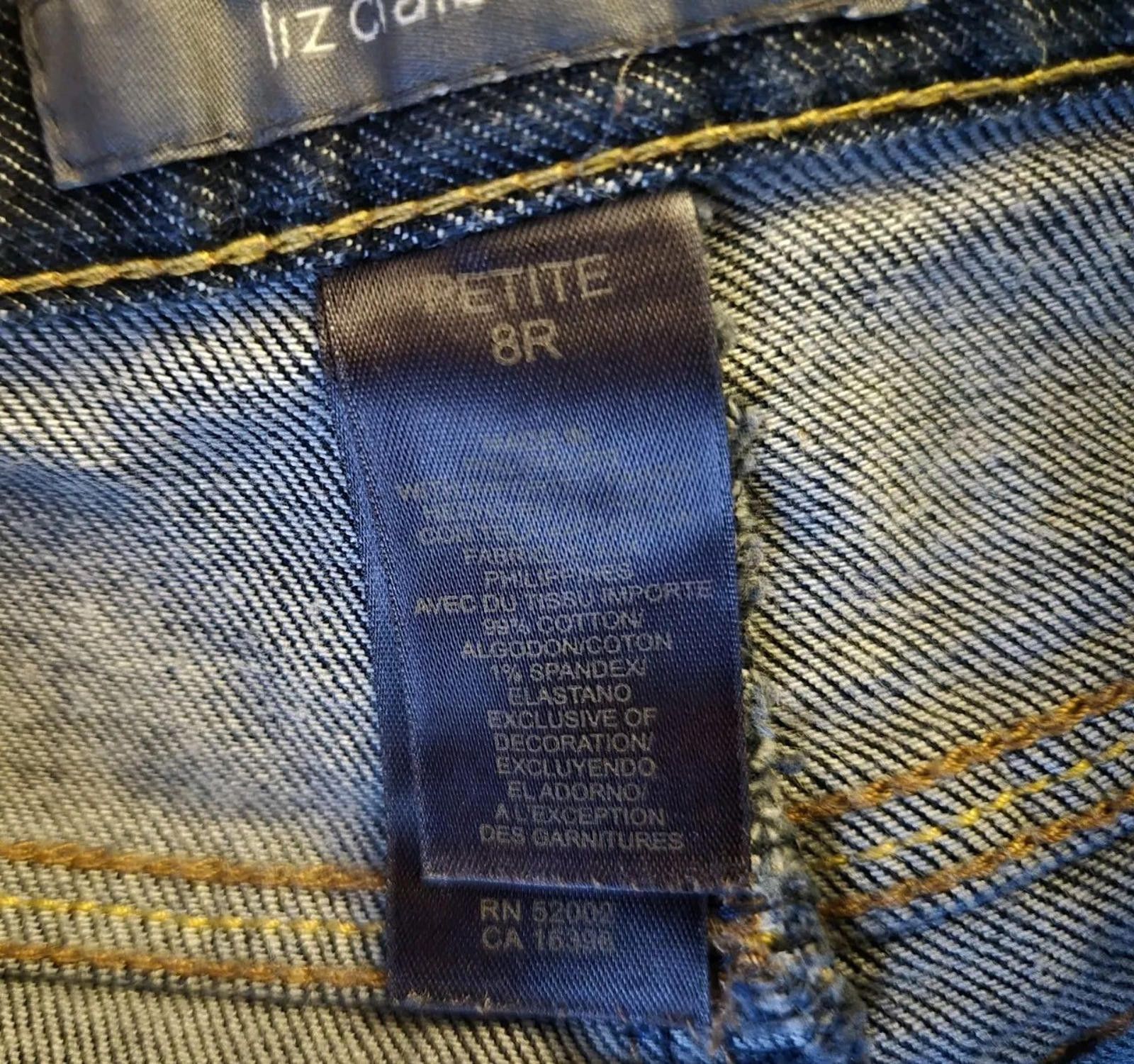 Other Liz Claiborne Womens Petite 8R Denim Jean Shorts CutOff Crop Size 30" / US 8 / IT 44 - 6 Thumbnail