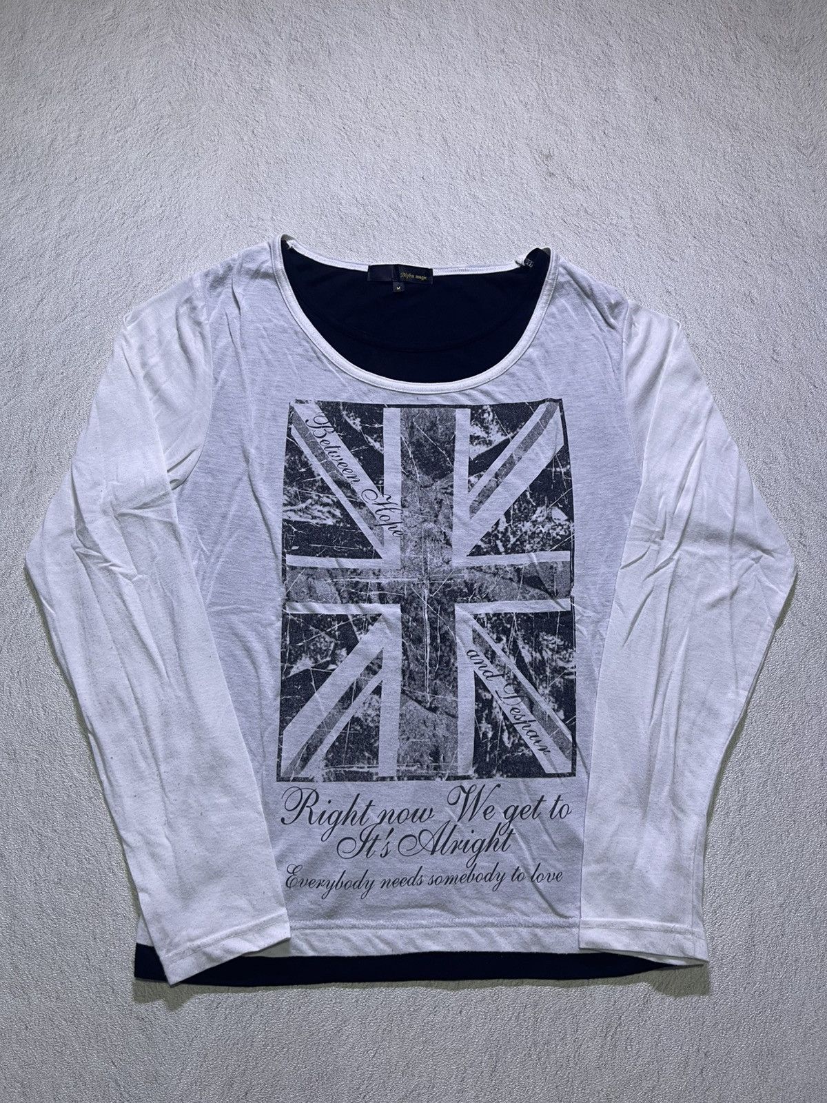 Japanese Brand Y2K ALPHA MAGIC long sleeve tshirt Size US M / EU 48-50 / 2 - 1 Thumbnail