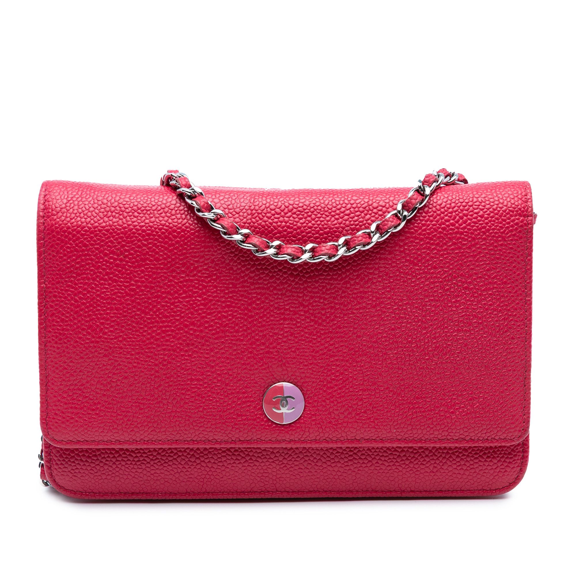 Chanel Chanel Caviar Bicolor CC Wallet On Chain Size ONE SIZE - 1 Thumbnail