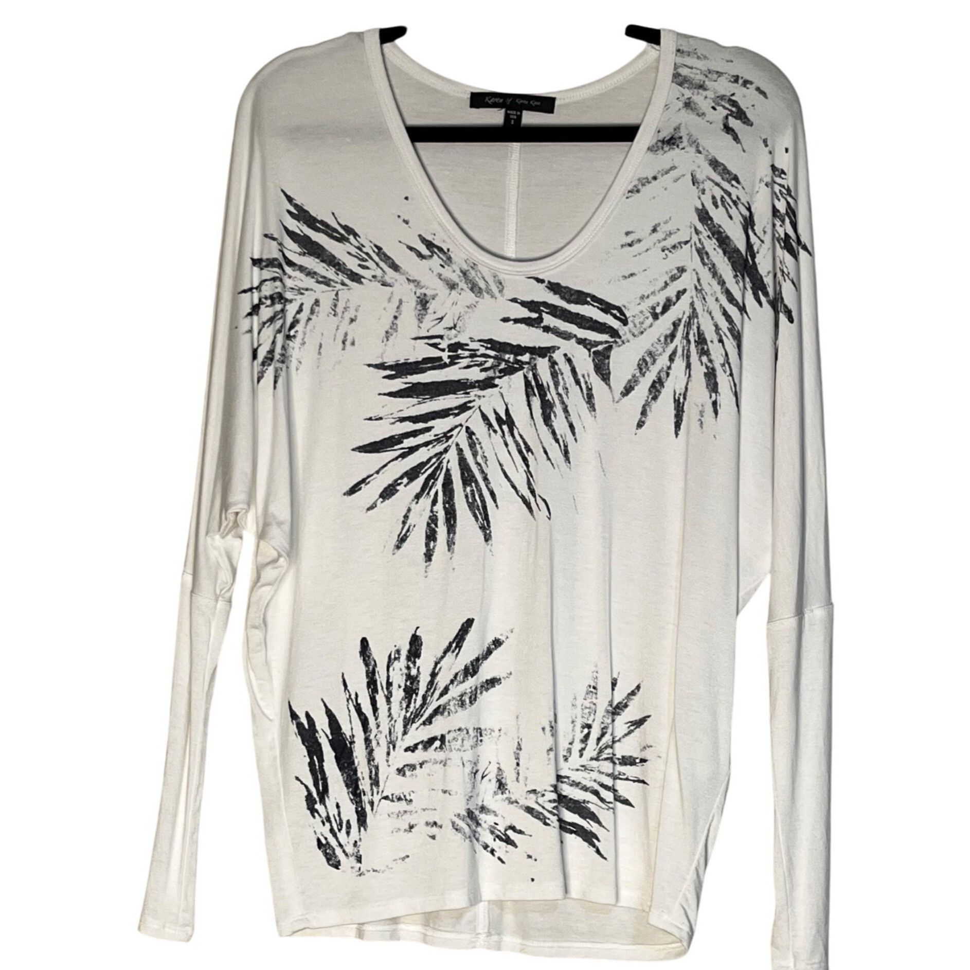 Other Karen by Karen Kane Cream S Tee – Lightweight Minimalist Bot Size S / US 4 / IT 40 - 1 Thumbnail