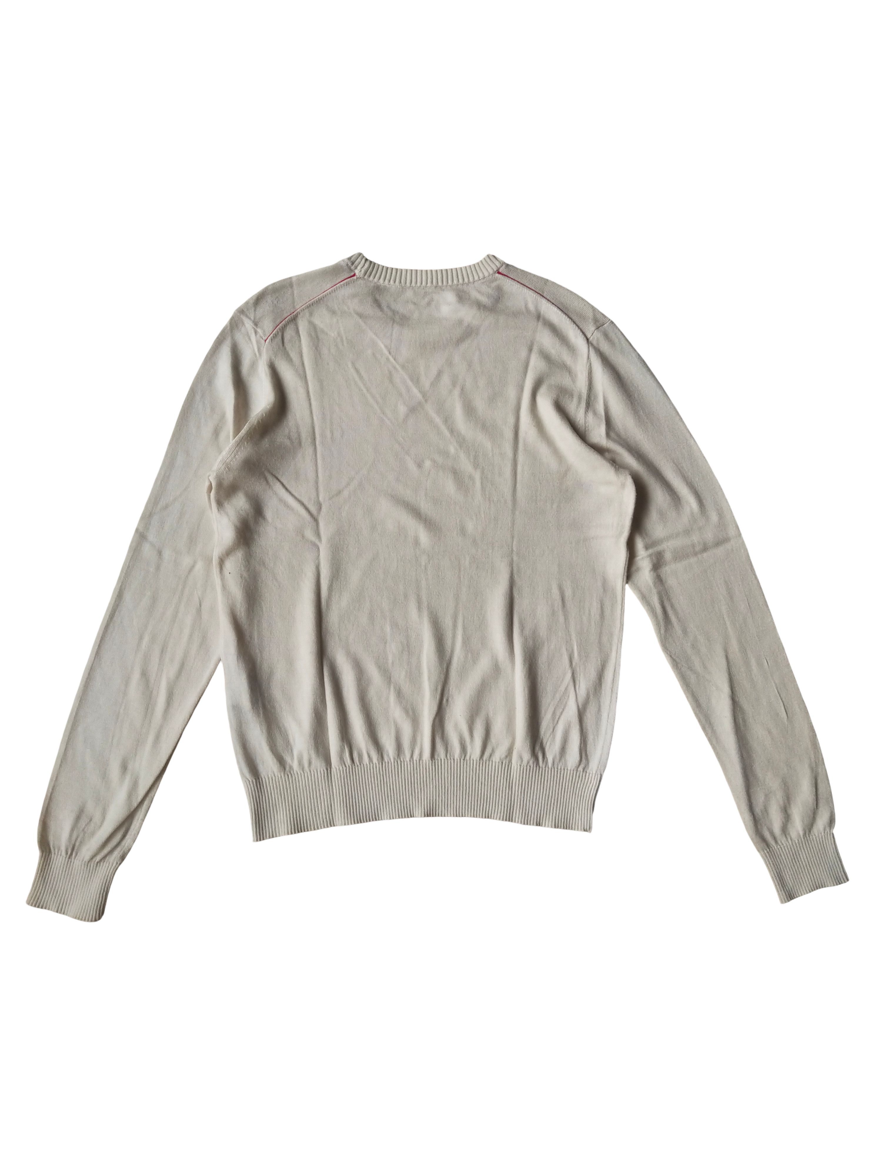 Lamborghini Tonino Lamborghini Ivory Knit Sweater Cashmere Blend Size L / US 10 / IT 46 - 5 Thumbnail