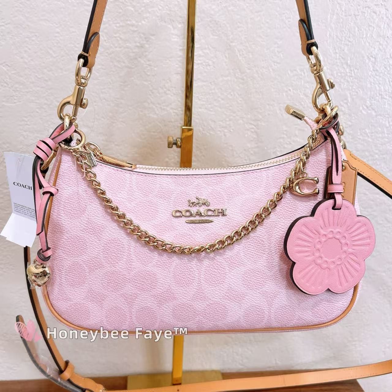 Coach Teri Shoulder Bag In Signature Canvas With Charms CEA20 Size ONE SIZE - 6 Thumbnail