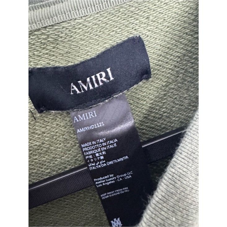 Amiri Amiri Stencil Logo Green Hoodie Sweatshirt Men’s L Size US L / EU 52-54 / 3 - 5 Thumbnail