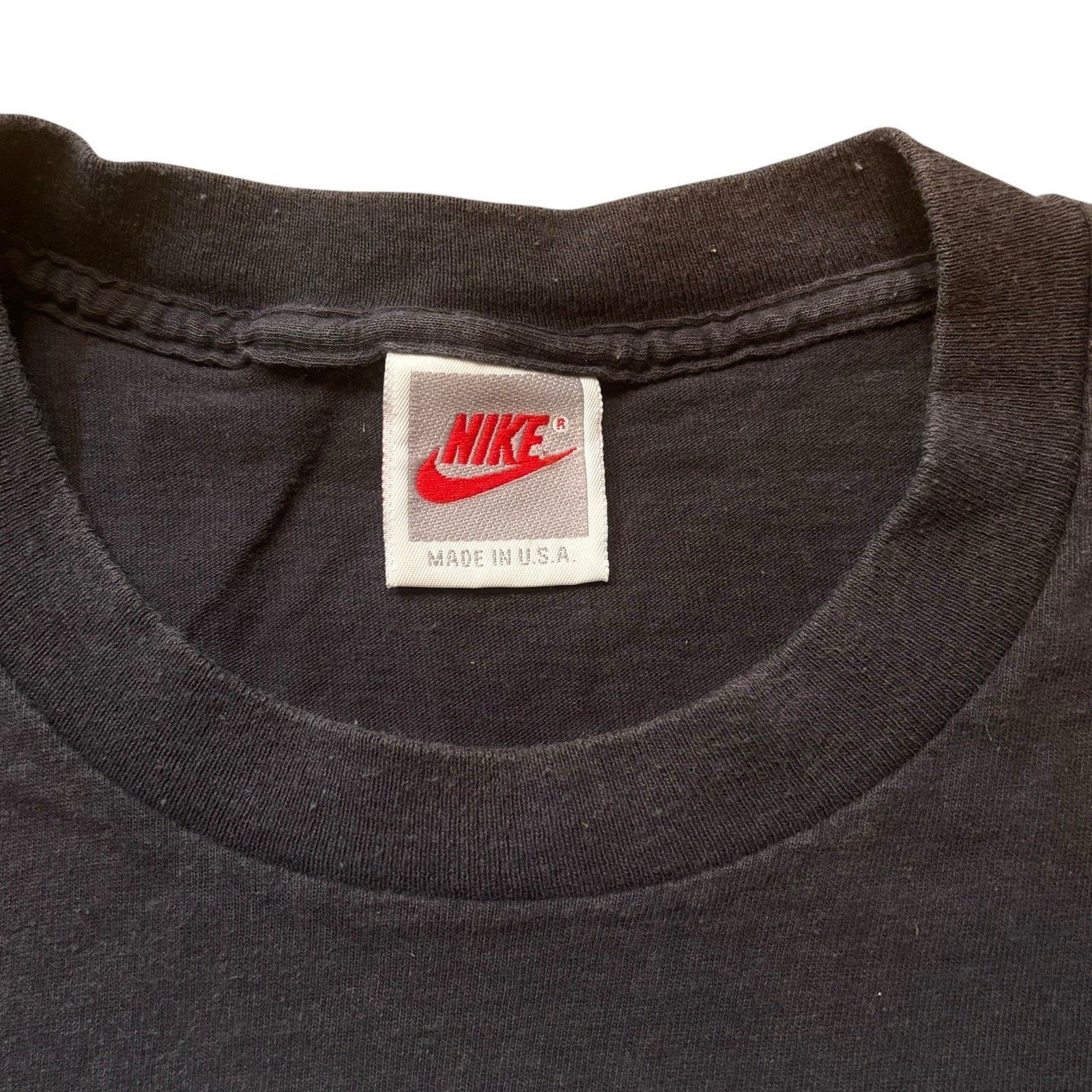 Nike 90s Nike Gray Tag JUST DO IT Tee Single Stitch Black Large* Size US L / EU 52-54 / 3 - 2 Thumbnail
