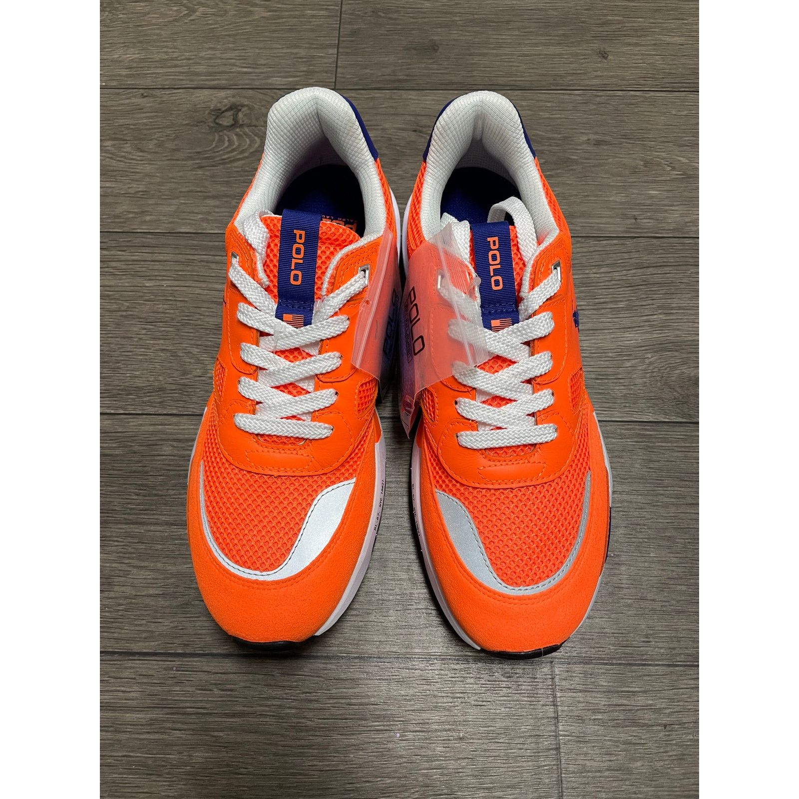 Designer × Polo Ralph Lauren NWT Polo Ralph Lauren 8.5 Men's Orange Colorblock Sneakers Size US 8.5 / EU 41-42 - 2 Thumbnail