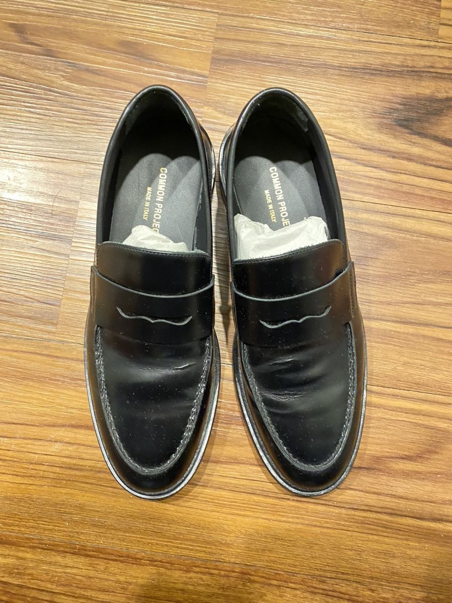 classic penny slot leather loafers
