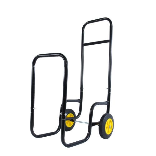Designer × Homemade Firewood Log Cart Carrier - Outdoor or Indoor Black Steel Wo Size US L / EU 52-54 / 3 - 6 Thumbnail