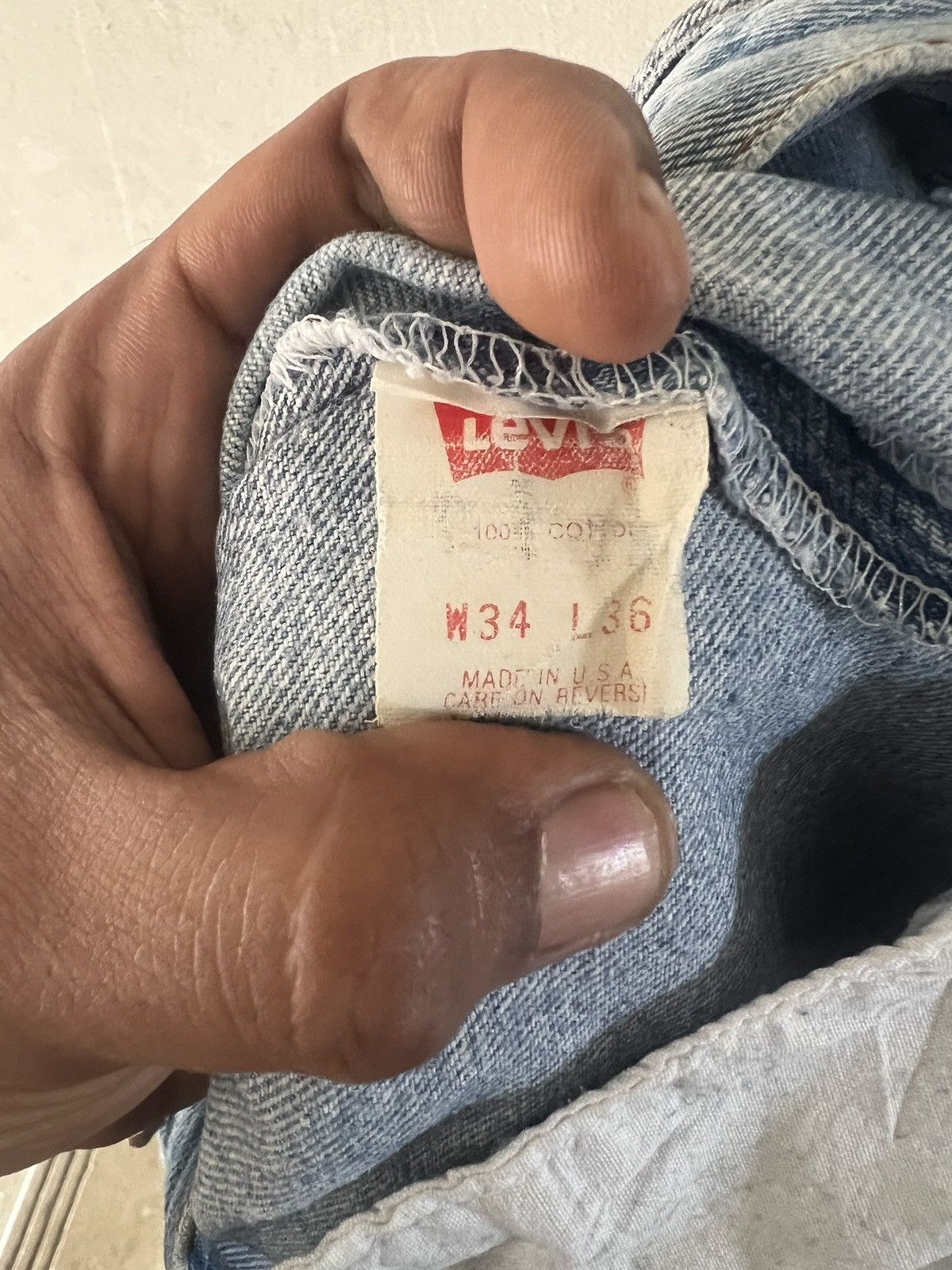 Japanese Brand × Levi's Vintage Clothing × Vintage THRASHED🔥VINTAGE LEVIS 501 RIPPED DENIM KURT KOBAIN Size US 30 / EU 46 - 14 Thumbnail