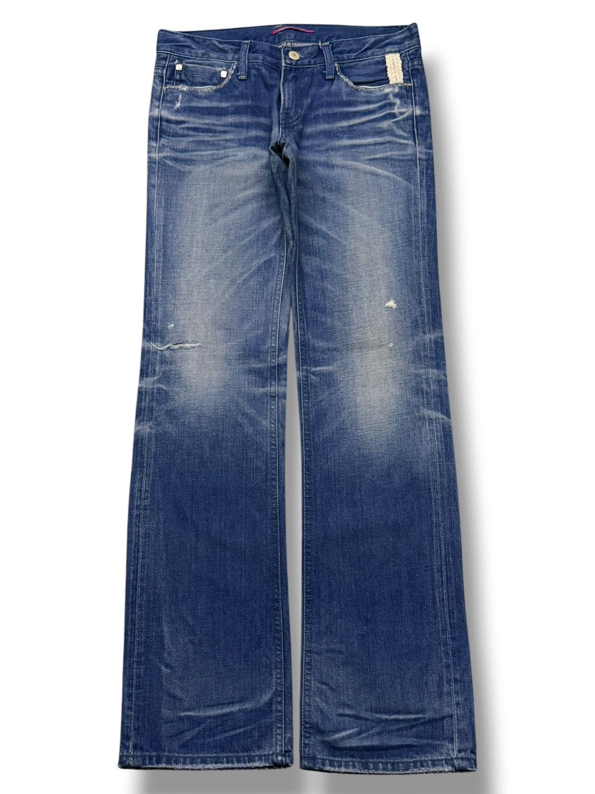 Japanese Brand Vintage CHOCOHOLIC Japanese Denim Jeans | Slim Bootcut | W29 Size 29" - 2 Thumbnail
