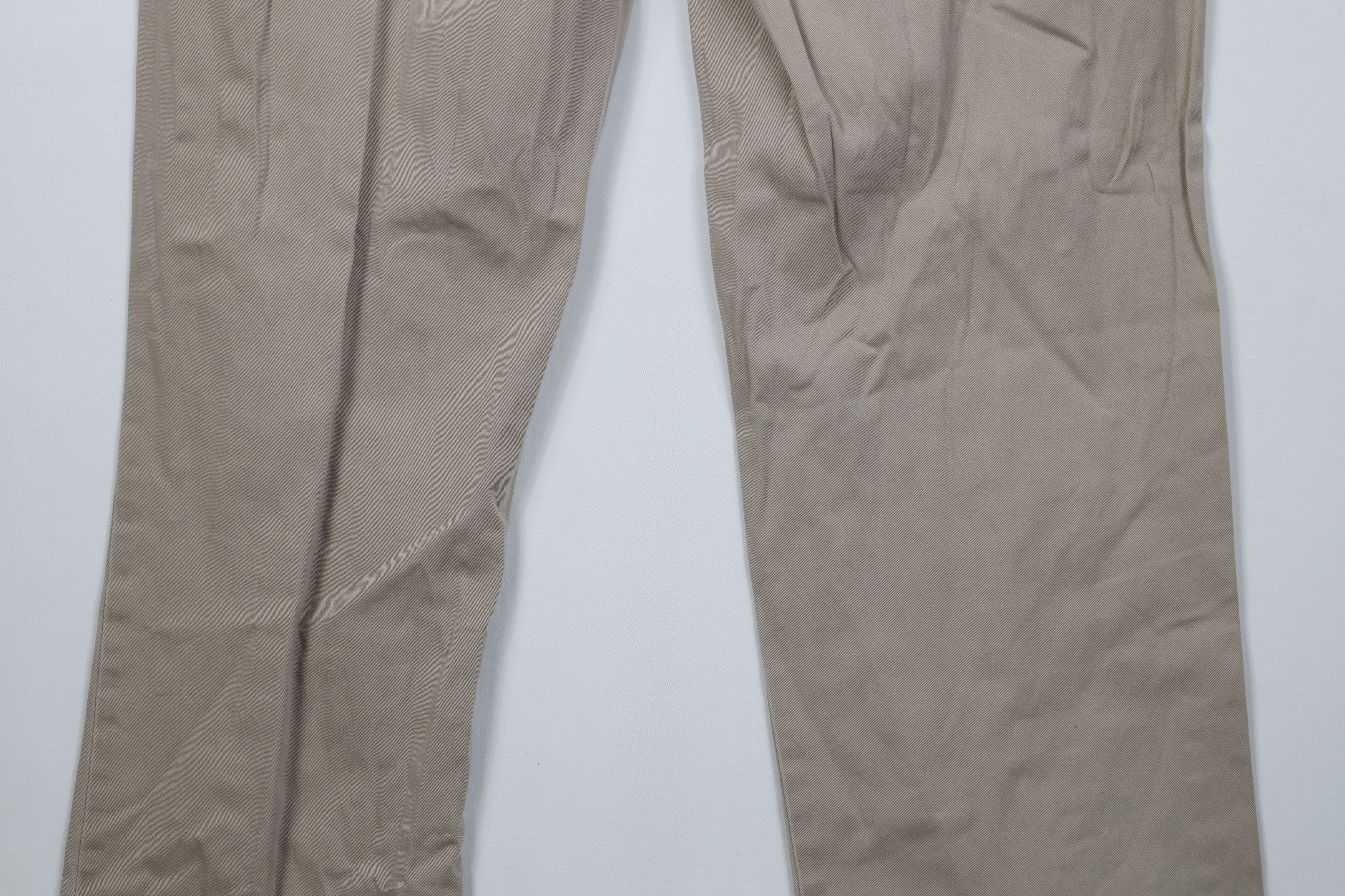 Vintage 90s Ralph Lauren Wide Leg Chino Pants Beige Cotton
