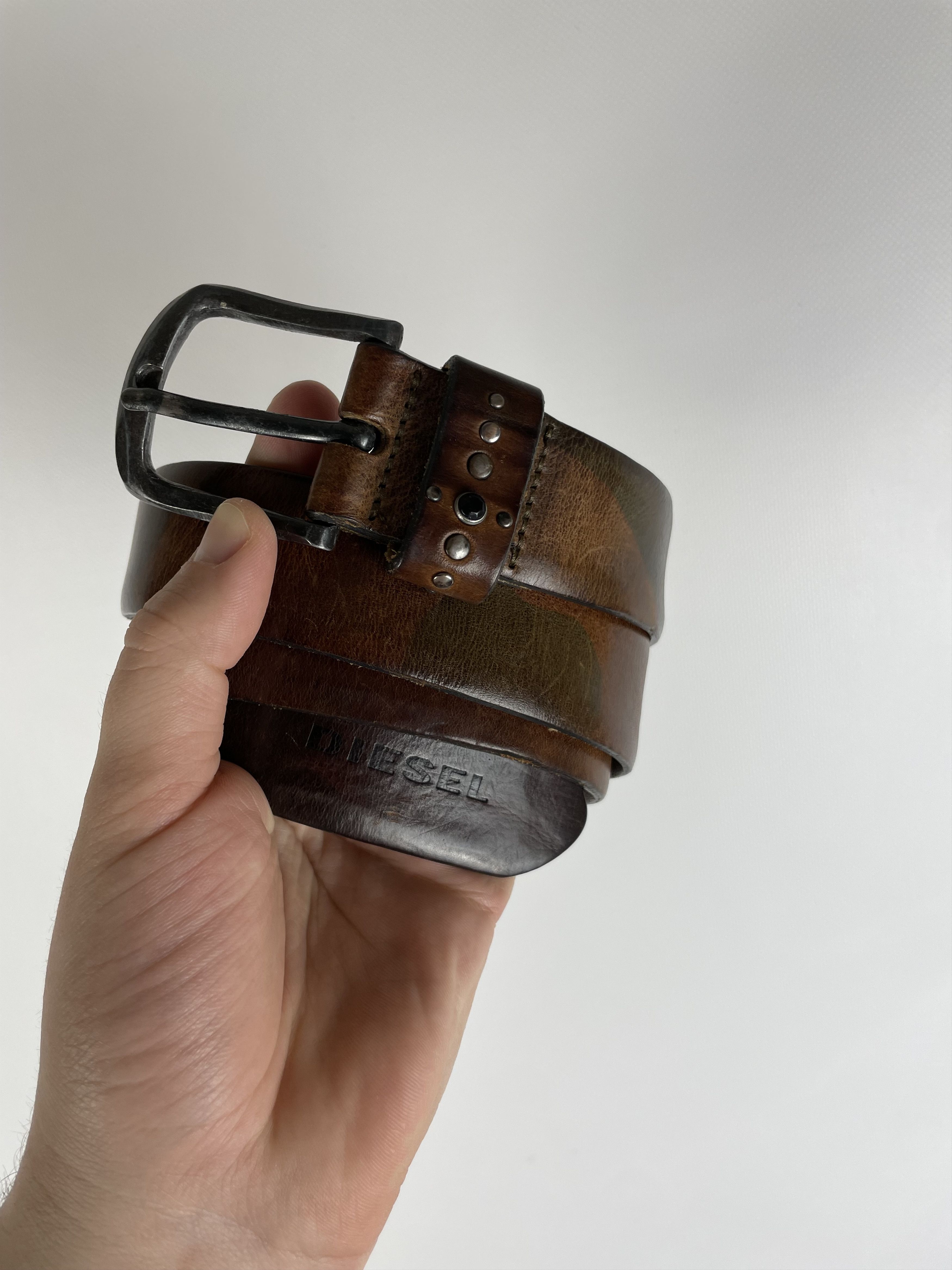 Diesel Vintage Leather Diesel Belt Size ONE SIZE - 2 Thumbnail