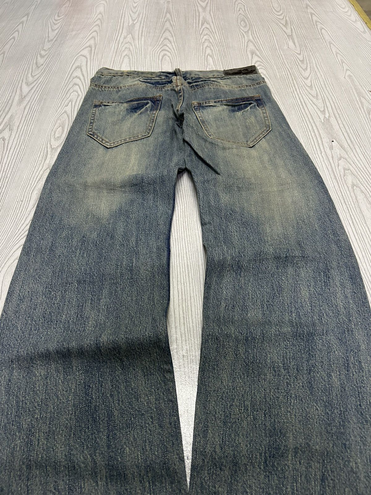 Le Grande Bleu (L.G.B.) Betty Blue Love Denim Fade Washed Patina Heavy Stacked Hem Size US 30 / EU 46 - 13 Thumbnail