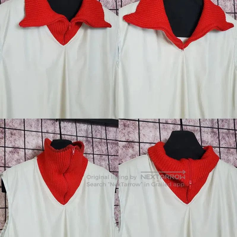 Kenzo Kenzo Red Wool Blend Half-Zip Pullover for Women . Size M / US 6-8 / IT 42-44 - 2 Thumbnail