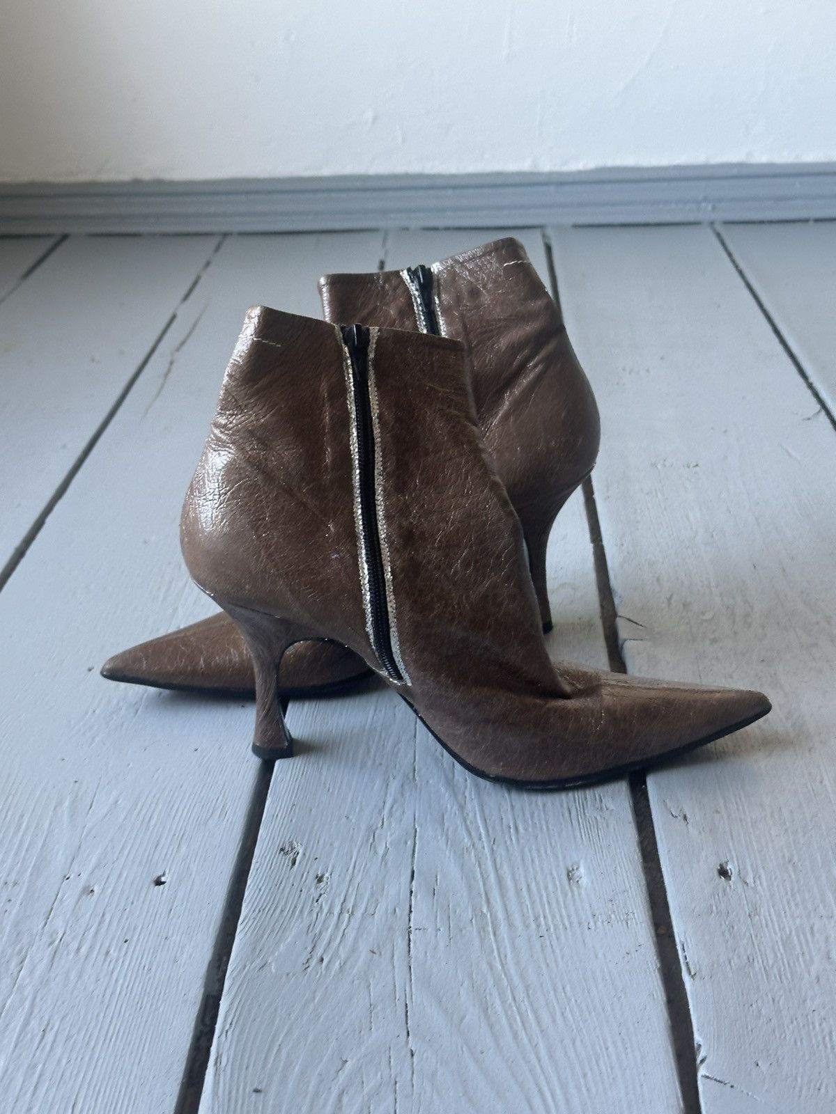 Margiella MM6 ankle boot heels