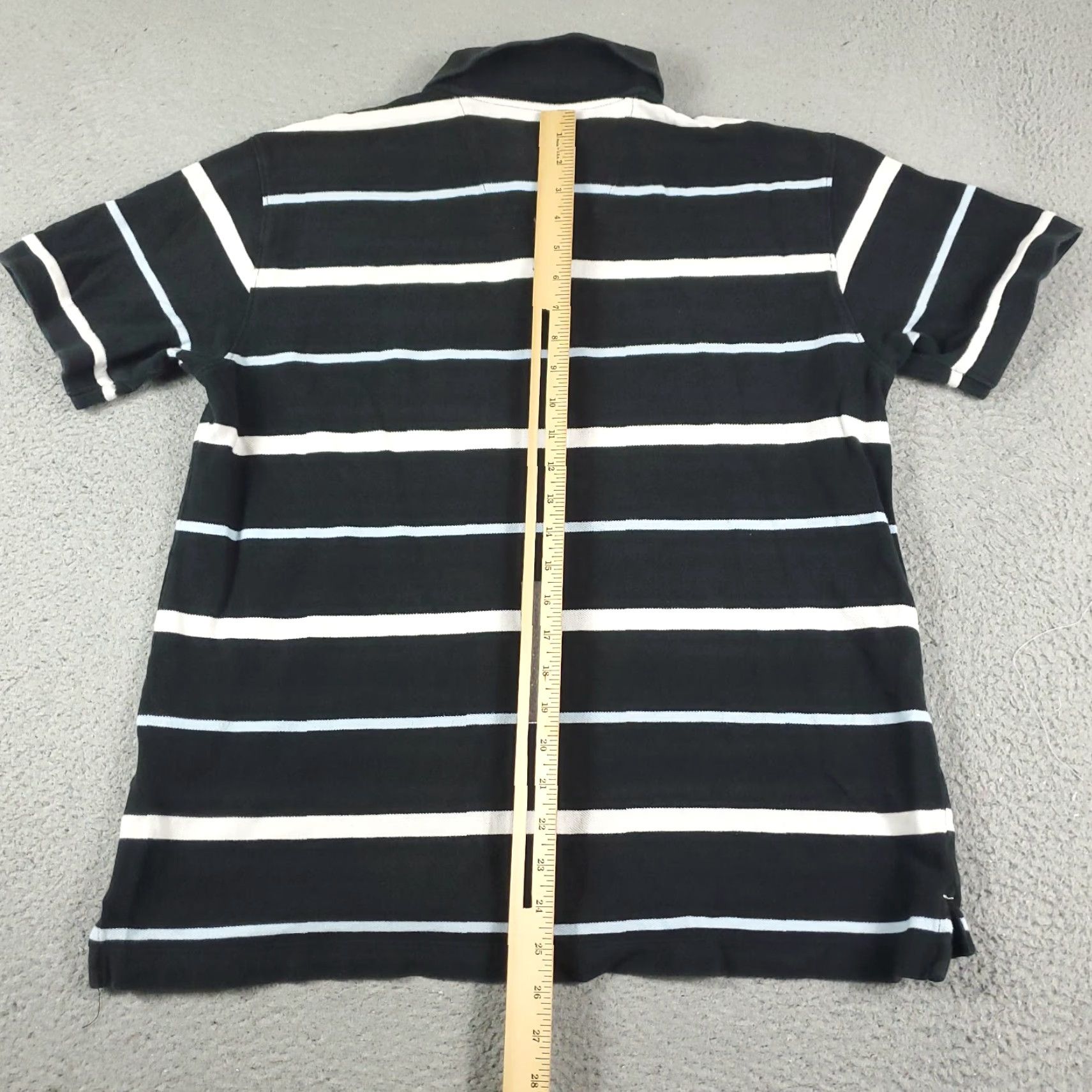 Nautica Nautica Polo Shirt Mens Large Black White Striped Short Sleeve Casual Polo Shirt - Nautica Classic Preppy Sport Size US L / EU 52-54 / 3 - 3 Thumbnail