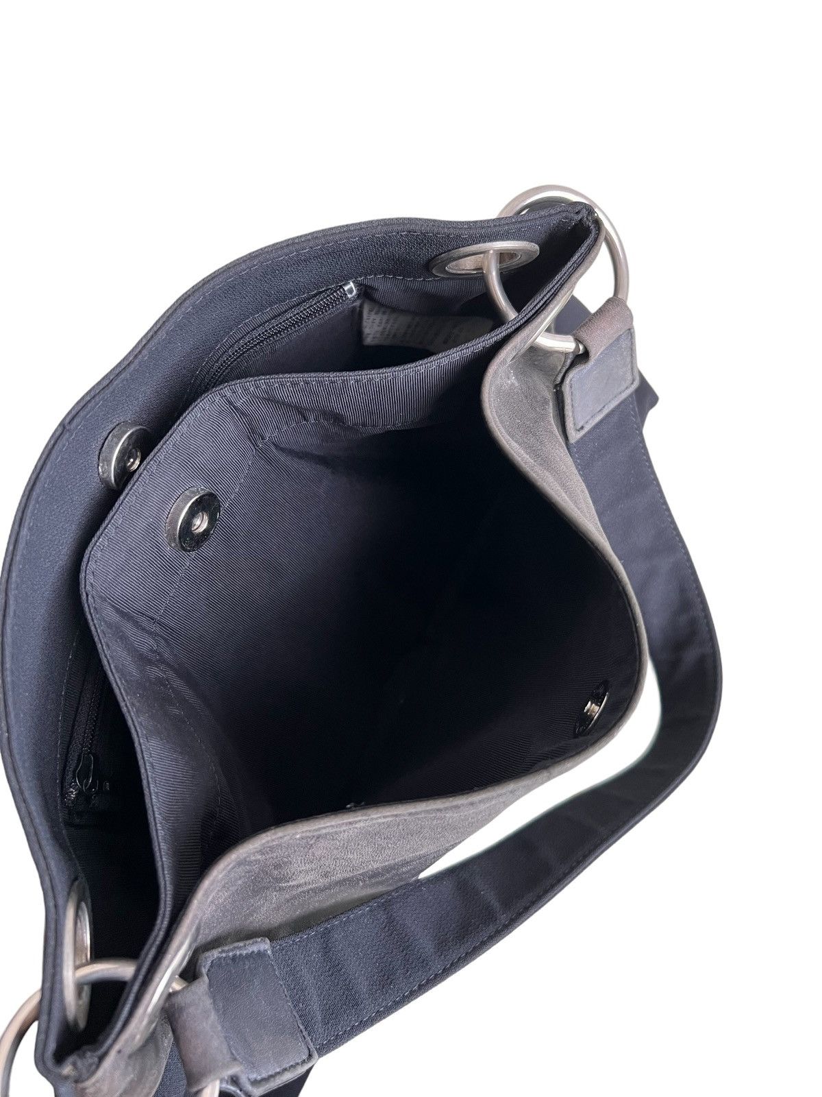Yohji Yamamoto OG Yohji Yamamoto Y'saccs Hybrid Leather Nylon Tactical Bag Size ONE SIZE - 7 Thumbnail