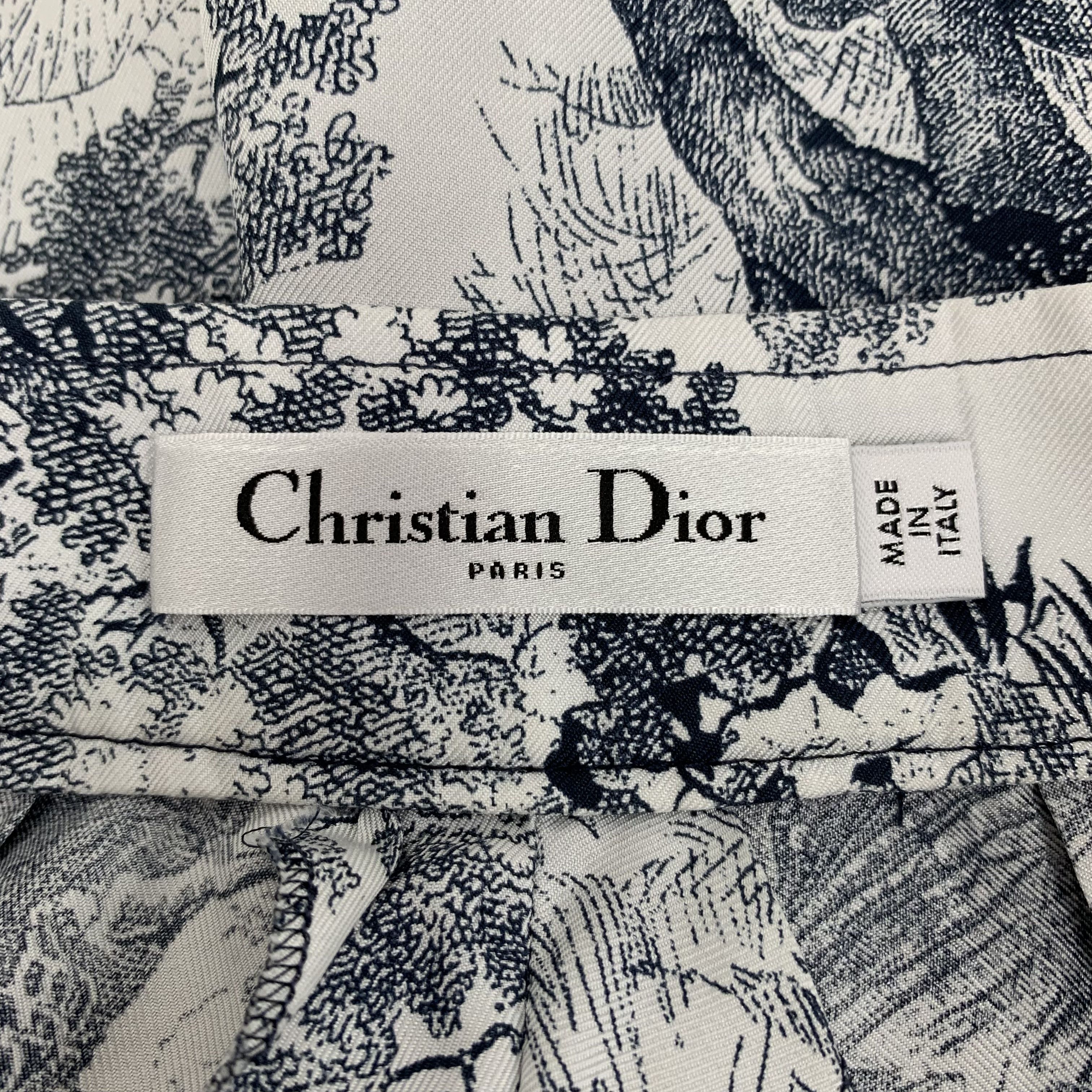 Dior Christian Dior Silk Pants Animal Print (Size XXS) Size 24" / US 00 / IT 34 - 2 Thumbnail