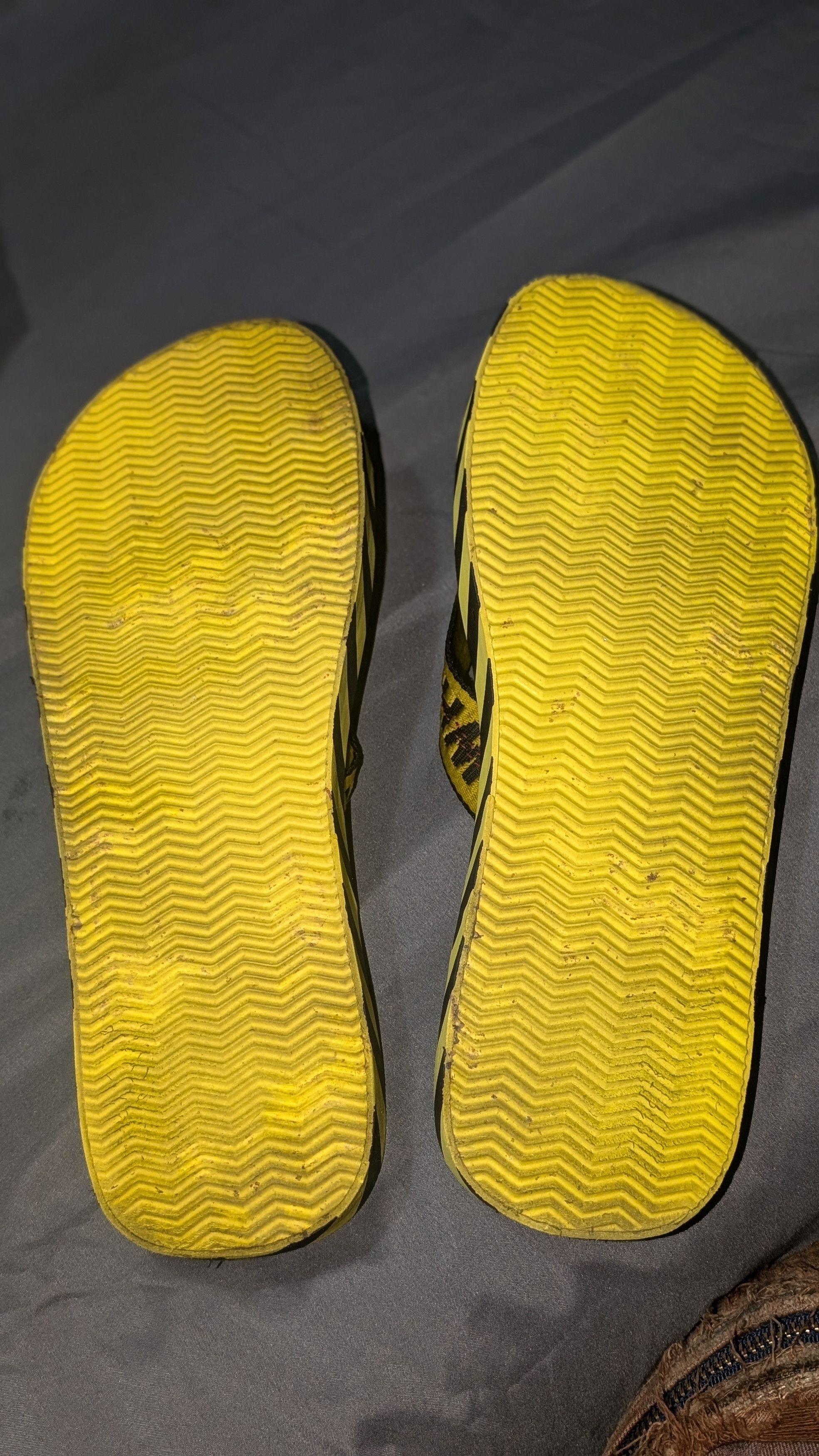 Off-White Off white flip flops/sandals - Yellow Size US 11 / EU 44 - 3 Thumbnail