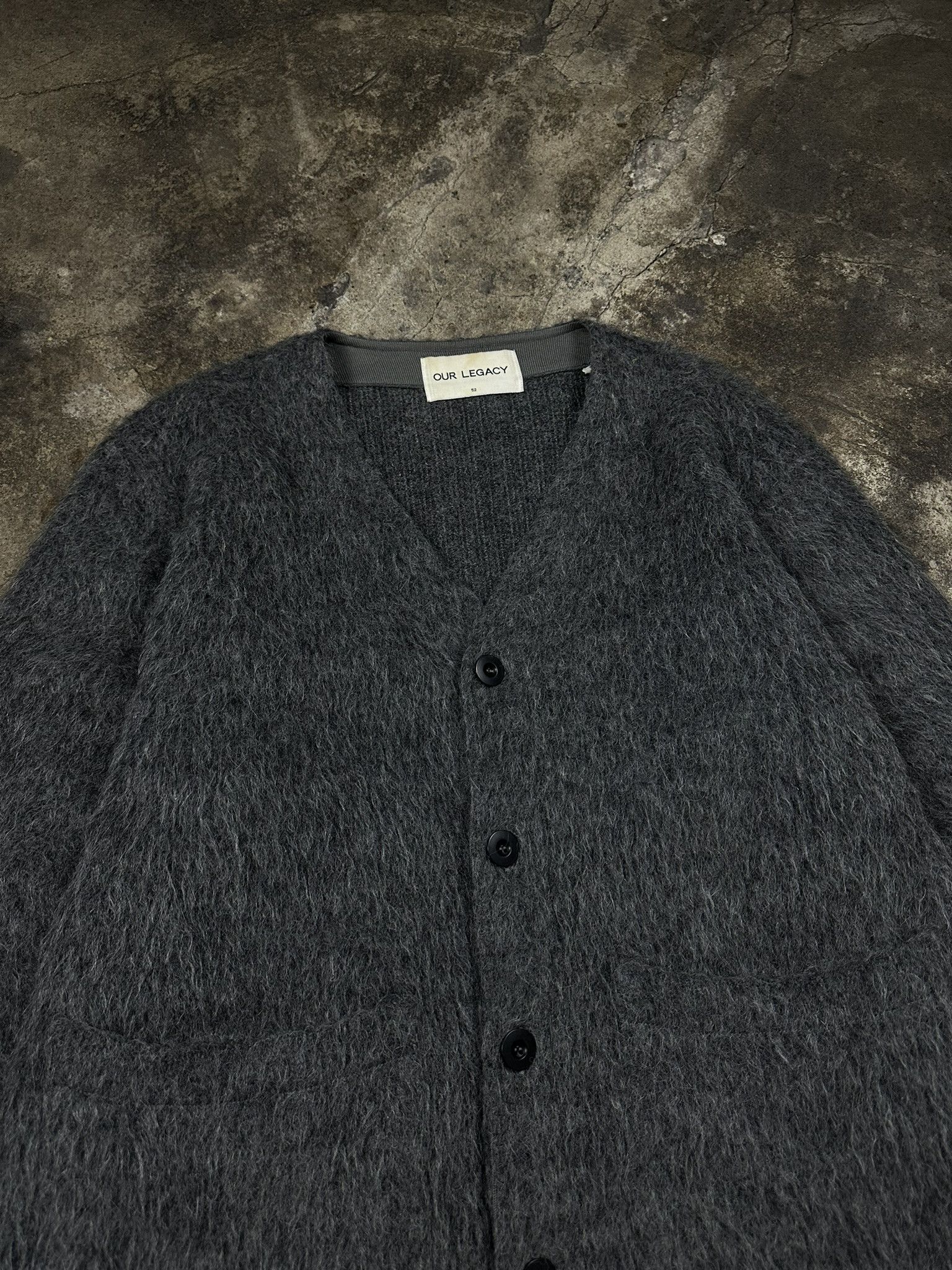 Our Legacy Our Legacy Mohair Fuzzy Wool Knit Cardigan Size US L / EU 52-54 / 3 - 2 Thumbnail