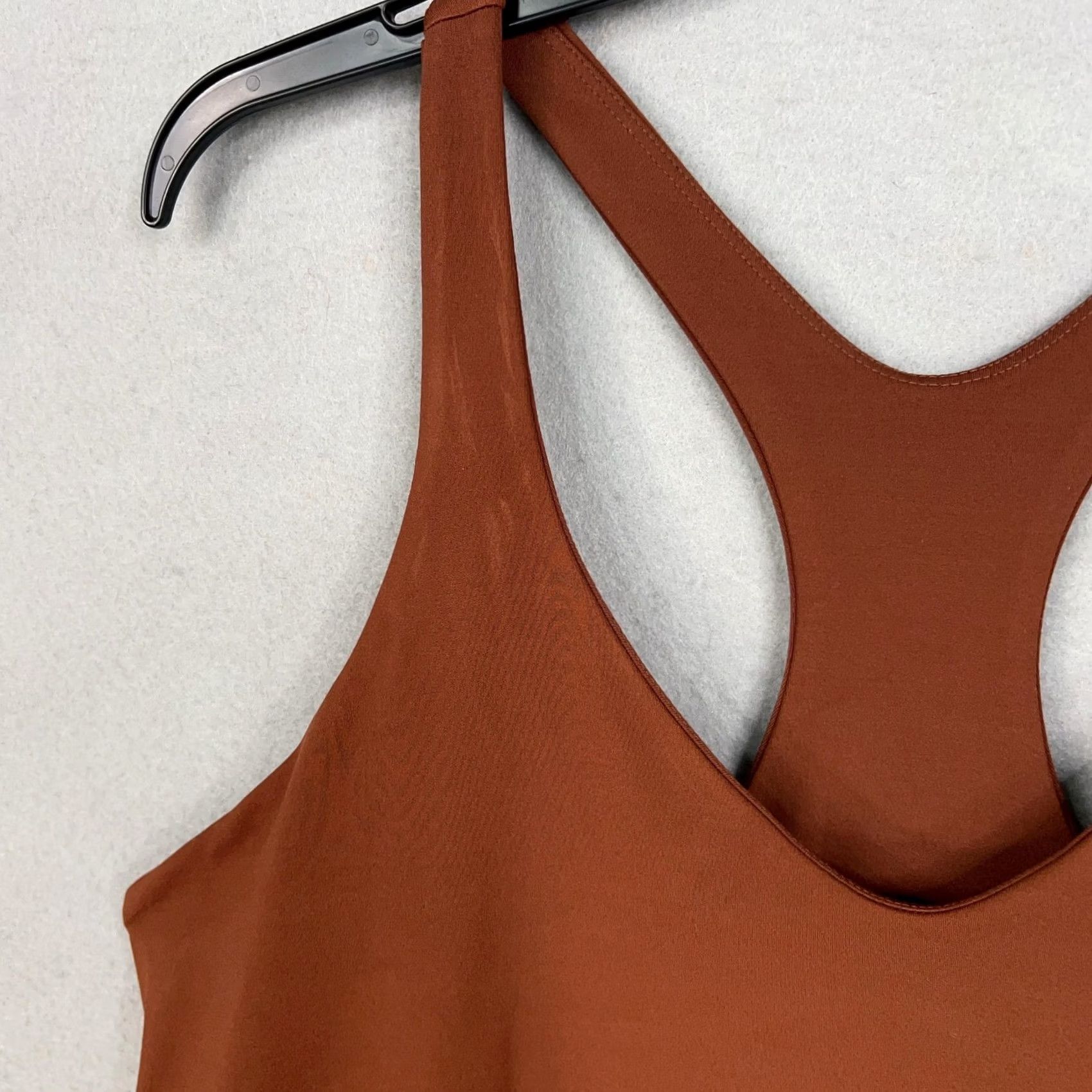 Girlfriend Collective Girlfriend Collective Dress Womens 4XL Rust Racerback Built In Shorts Pockets Sleeveless V-Neck Casual Sport Knit Jersey Polyester Spandex Size 40" / US 18 - 5 Thumbnail