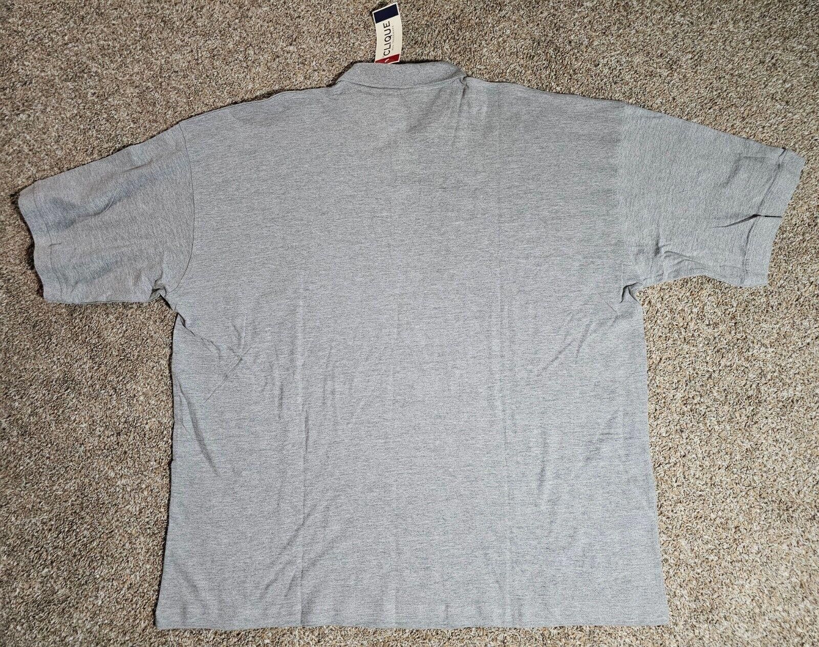 Clique clique polo shirt NWT 5xl XXXXXL Grey Gray Size US XXL / EU 58 / 5 - 6 Thumbnail