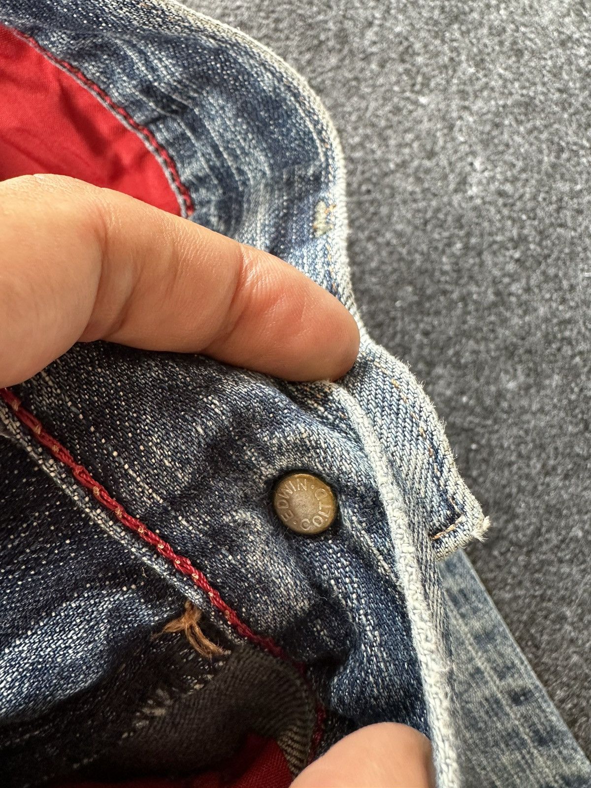 Edwin × If Six Was Nine × Japanese Brand Edwin Blue Trip Vintage Red Trademark Denim Size 30 F78 Size US 30 / EU 46 - 12 Thumbnail