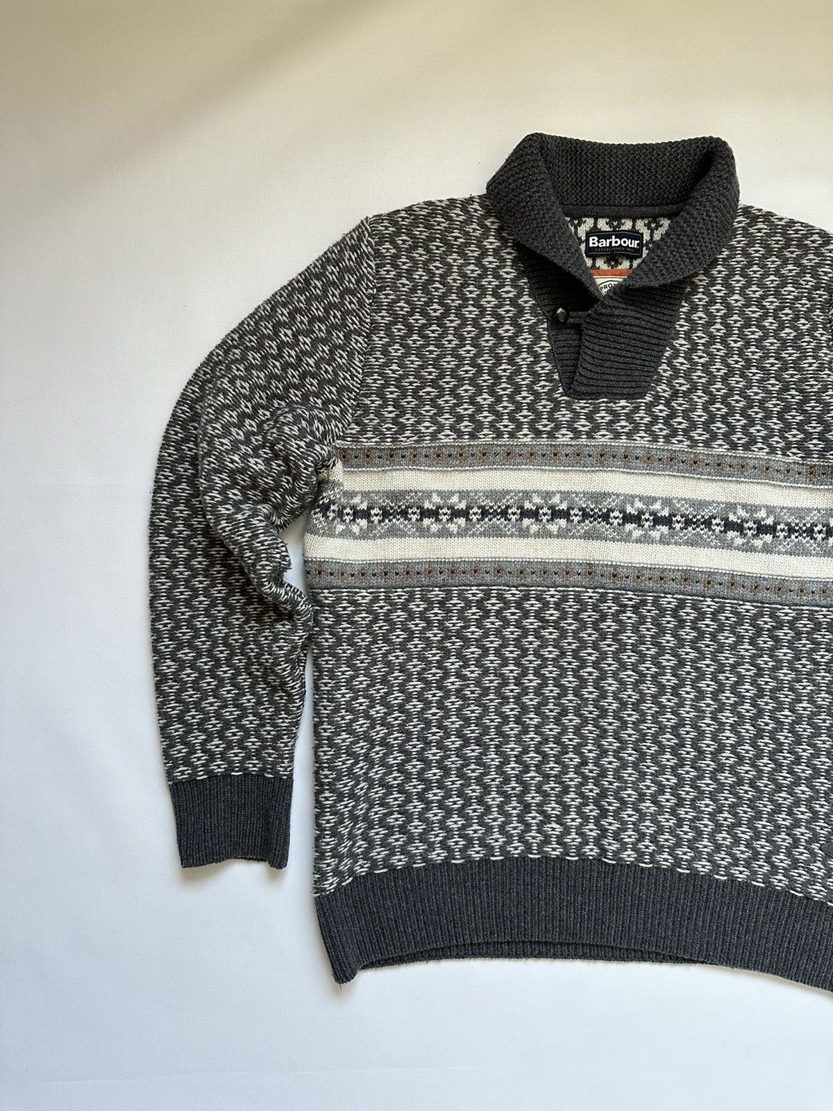 Barbour Barbour Mens Multicolor Wool Pullover Sweater Size US L / EU 52-54 / 3 - 4 Thumbnail