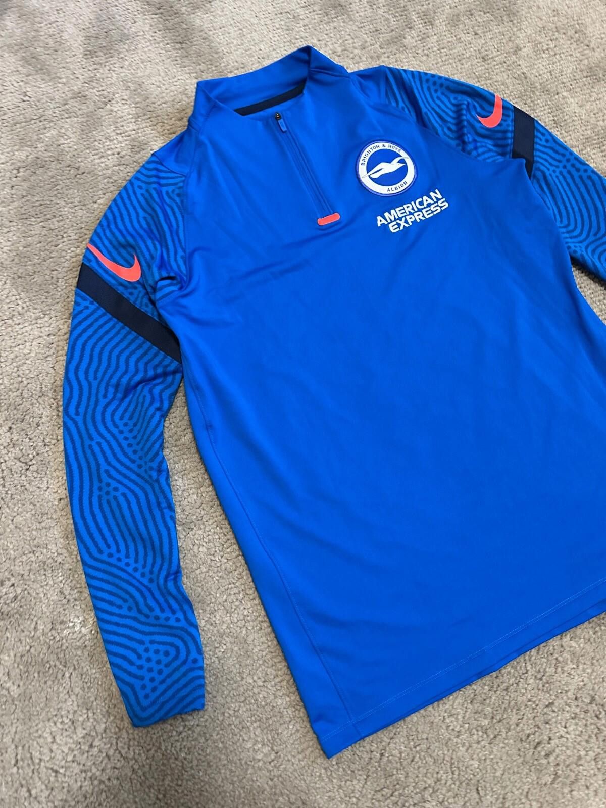 Nike Nike Brighton 2022-23 Football Soccer Drill Top 1/4 Zip Sz L Size US L / EU 52-54 / 3 - 3 Thumbnail