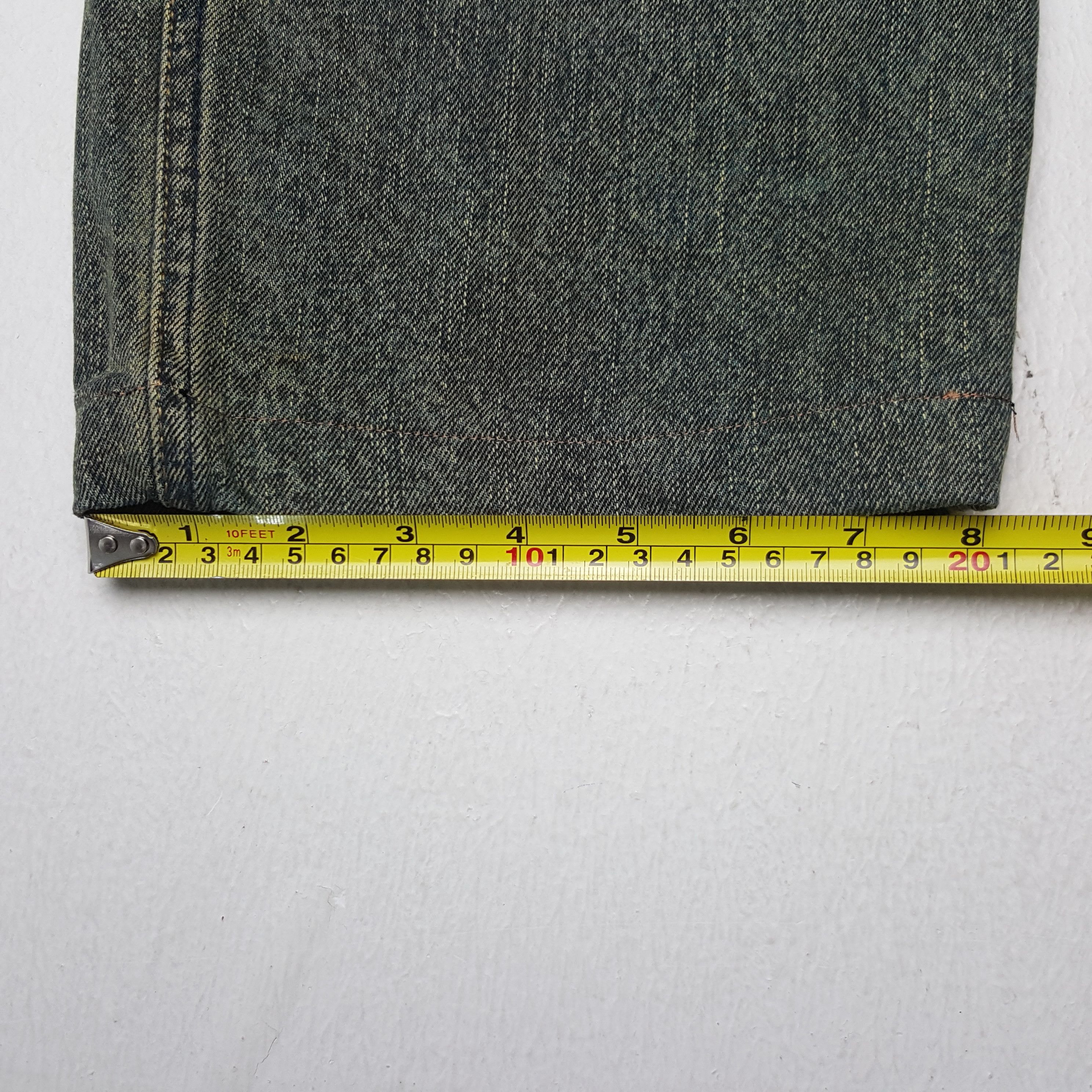 If Six Was Nine × Japanese Brand × Vintage Vintage Karakuri Tamashi Japan Koi Embroidery Art Denim Jean Size US 31 - 12 Thumbnail