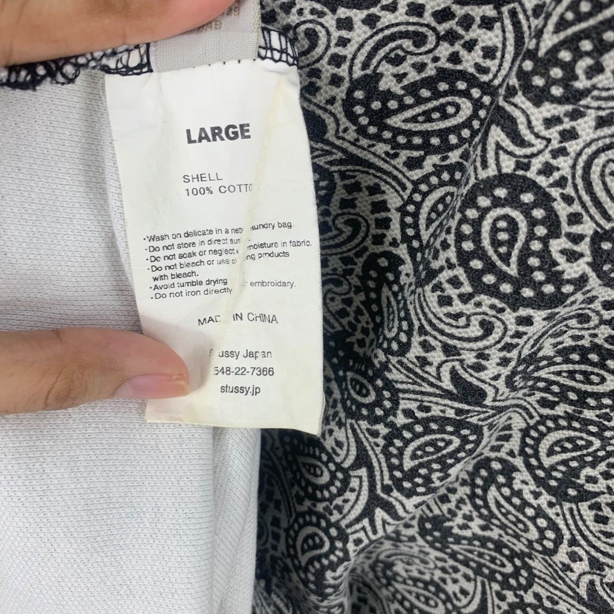 Stussy Vintage STUSSY LOS ANGELES Collection Paisley Polo Tee Shirt Size US L / EU 52-54 / 3 - 10 Thumbnail