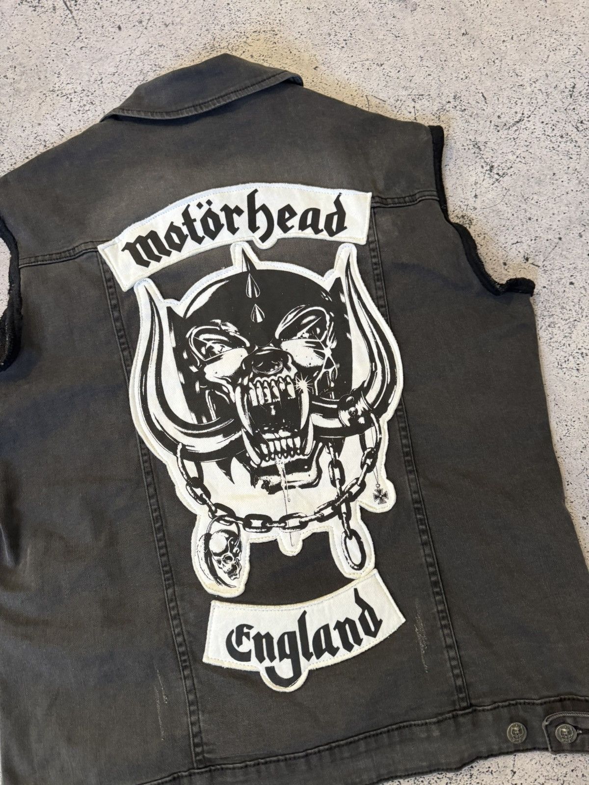 Hurley Motorhead Mens' Black Denim Cut-Off Jacket Size US L / EU 52-54 / 3 - 8 Thumbnail