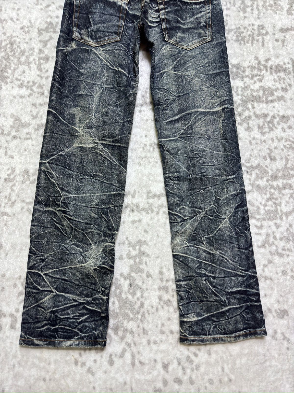 Hysteric Glamour Vintage Y2K Nylaus Double Waist Acid Wash Distressed Denim Size US 30 / EU 46 - 11 Thumbnail